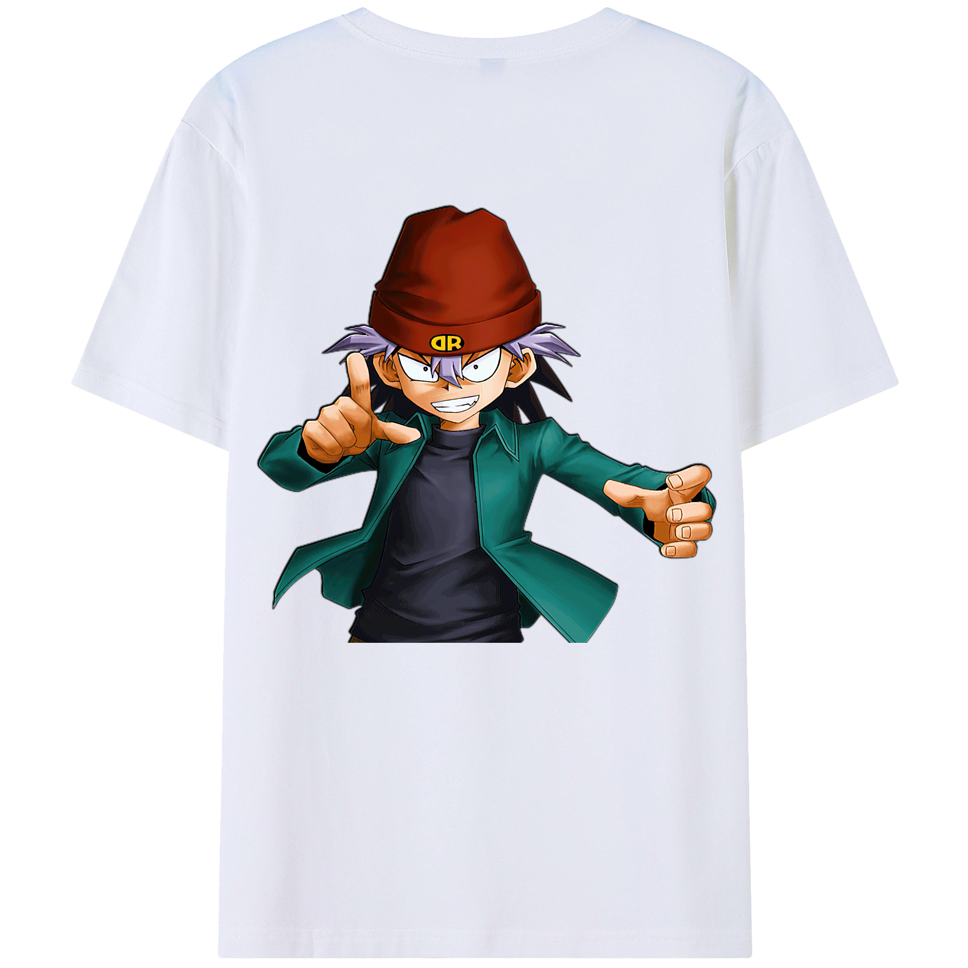 （画像用） 遊☆戯☆王 Yu-Gi-Oh! 綿100％ メンズ半袖Tシャツ（バックプリント） 通気性