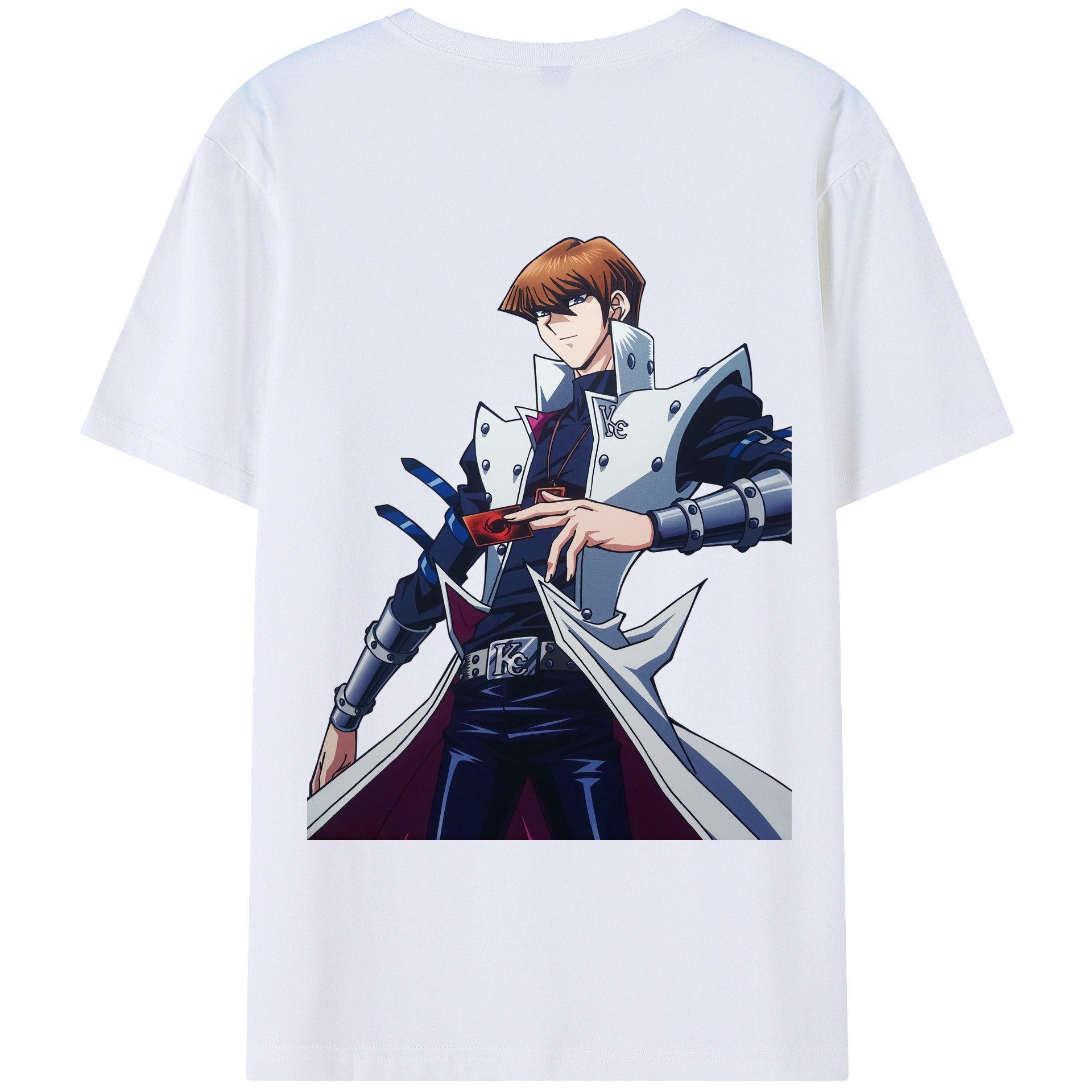 （画像用） 遊☆戯☆王 Yu-Gi-Oh! 綿100％ メンズ半袖Tシャツ（バックプリント） 通気性