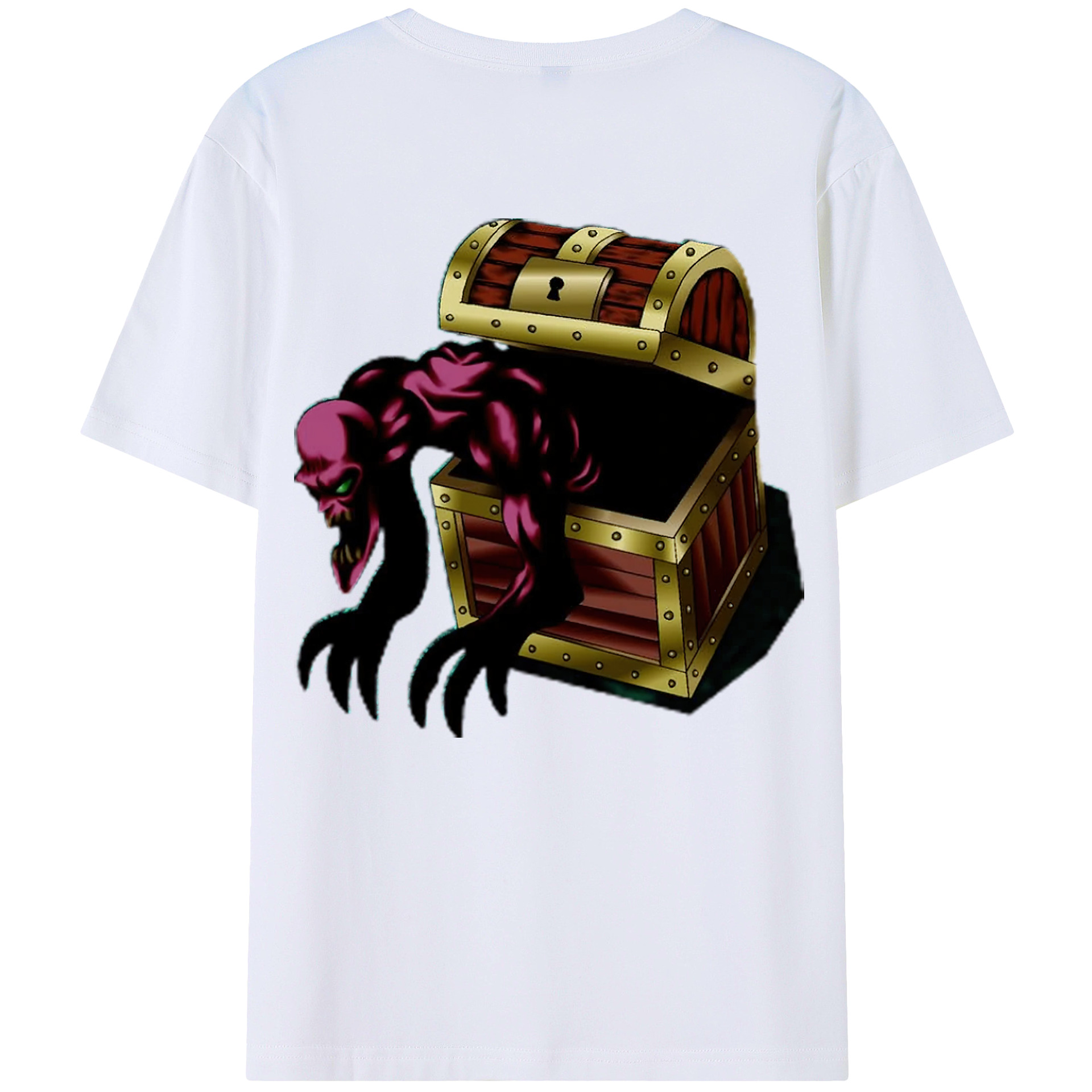 （画像用） 遊☆戯☆王 Yu-Gi-Oh! 綿100％ メンズ半袖Tシャツ（バックプリント） 通気性