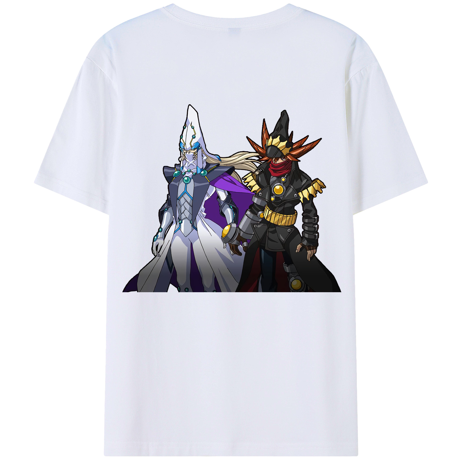 （画像用） 遊☆戯☆王 Yu-Gi-Oh! 綿100％ メンズ半袖Tシャツ（バックプリント） 通気性