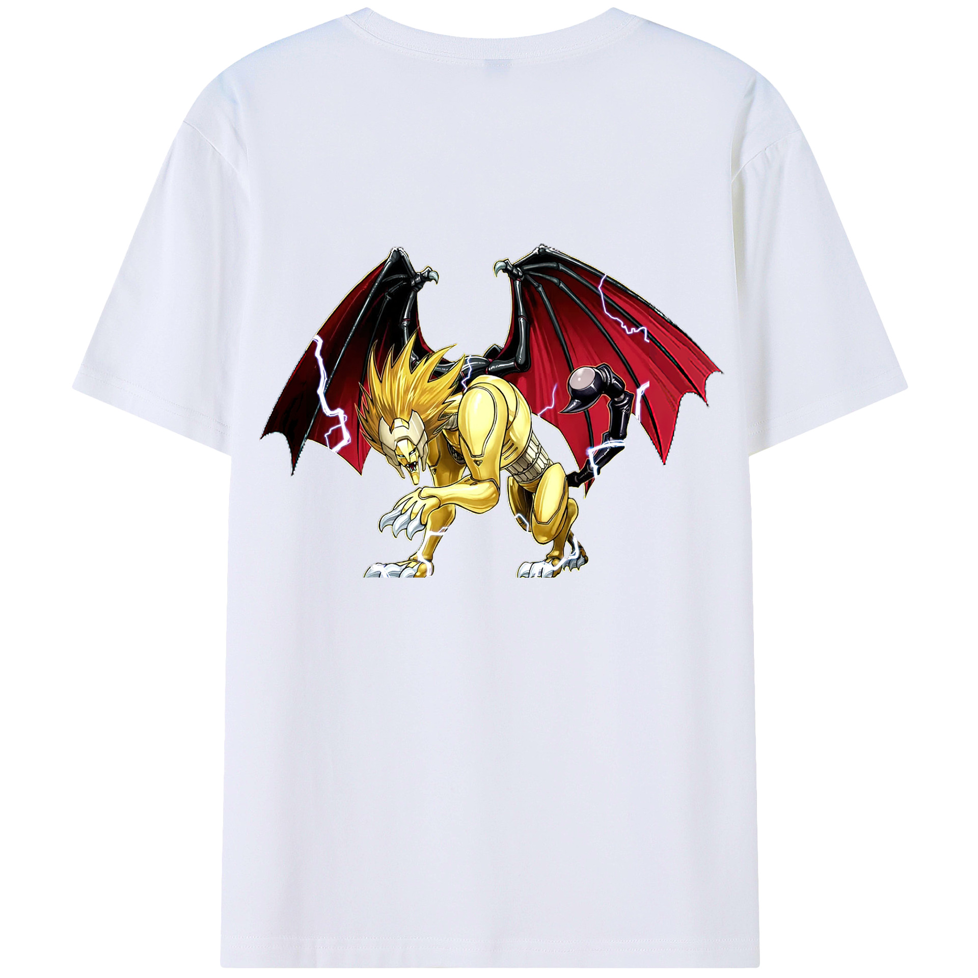（画像用） 遊☆戯☆王 Yu-Gi-Oh! 綿100％ メンズ半袖Tシャツ（バックプリント） 通気性