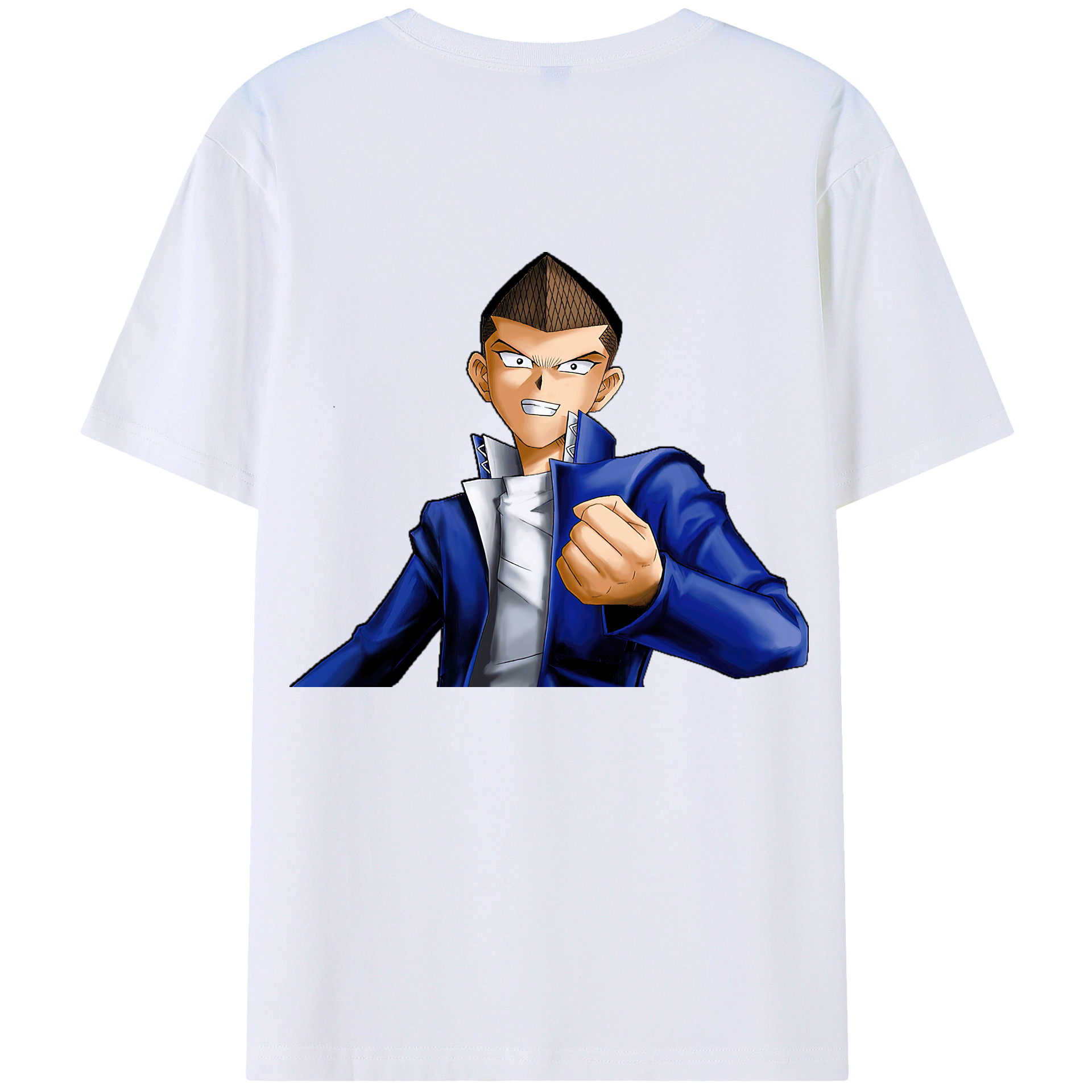 （画像用） 遊☆戯☆王 Yu-Gi-Oh! 綿100％ メンズ半袖Tシャツ（バックプリント） 通気性