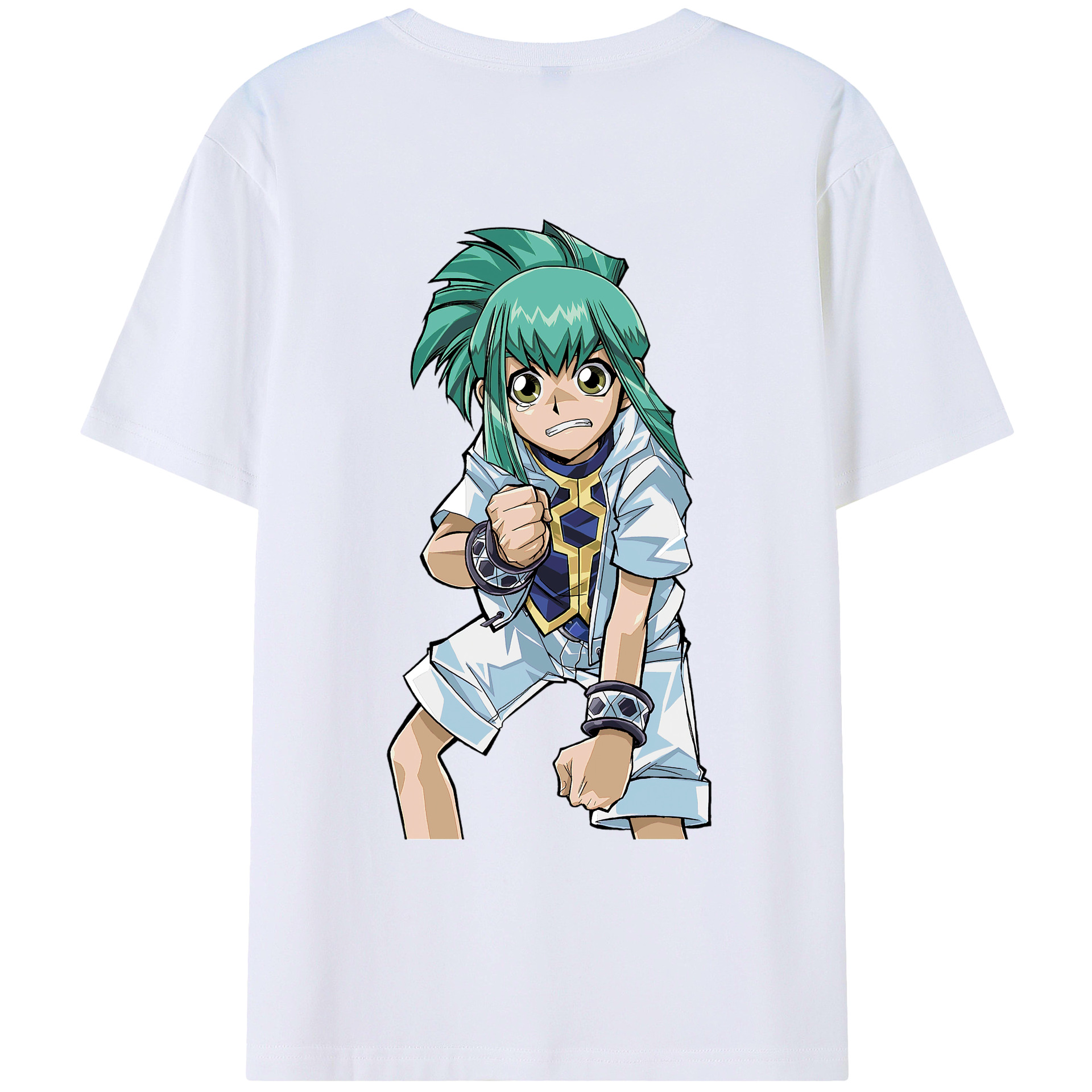 （画像用） 遊☆戯☆王 Yu-Gi-Oh! 綿100％ メンズ半袖Tシャツ（バックプリント） 通気性