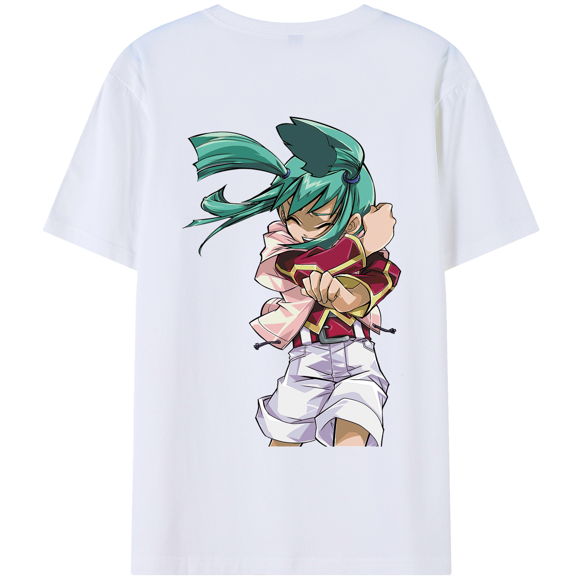 （画像用） 遊☆戯☆王 Yu-Gi-Oh! 綿100％ メンズ半袖Tシャツ（バックプリント） 通気性
