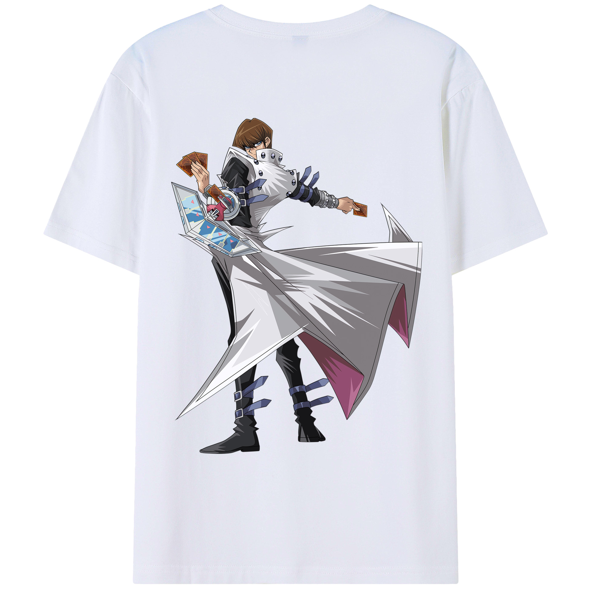 （画像用） 遊☆戯☆王 Yu-Gi-Oh! 綿100％ メンズ半袖Tシャツ（バックプリント） 通気性