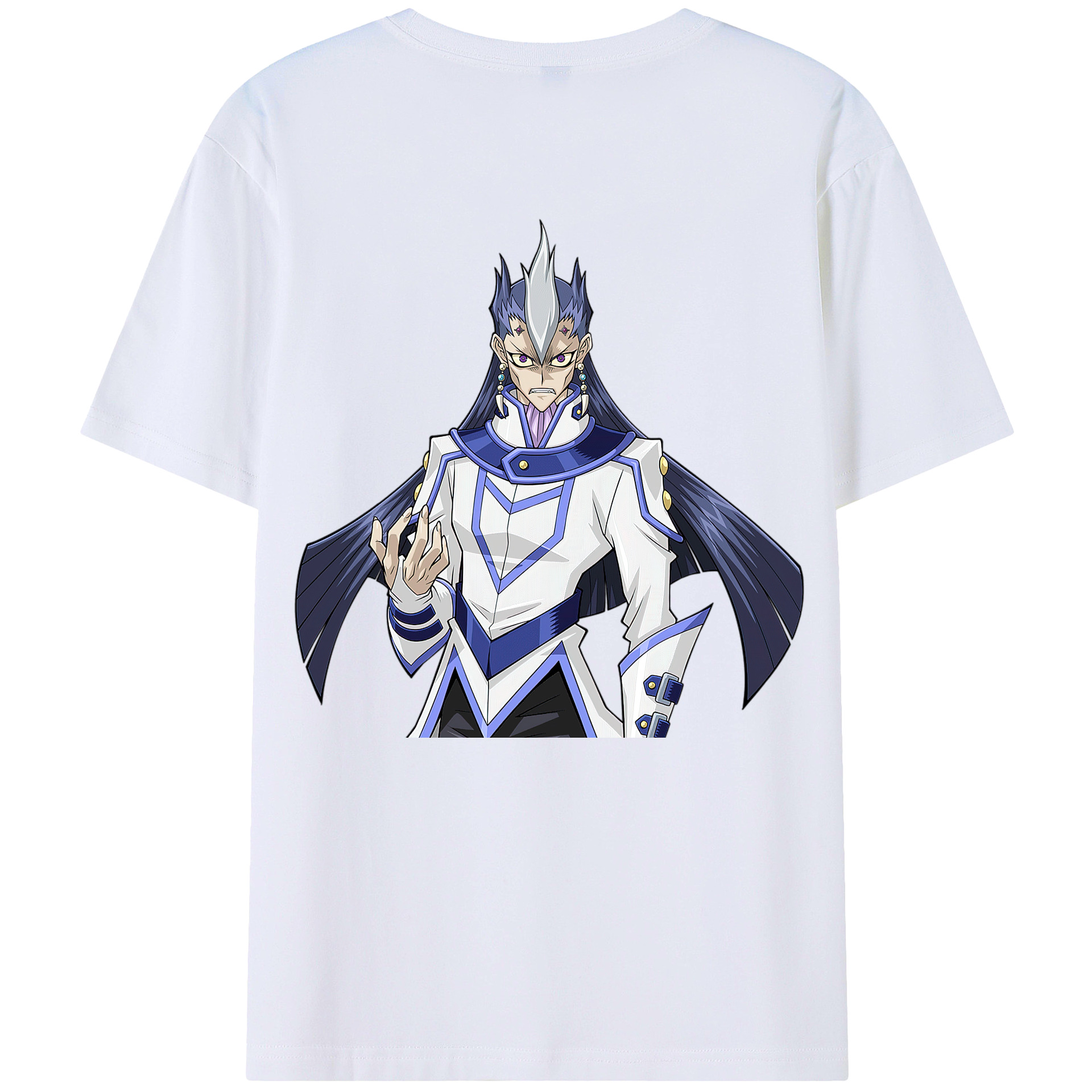 （画像用） 遊☆戯☆王 Yu-Gi-Oh! 綿100％ メンズ半袖Tシャツ（バックプリント） 通気性
