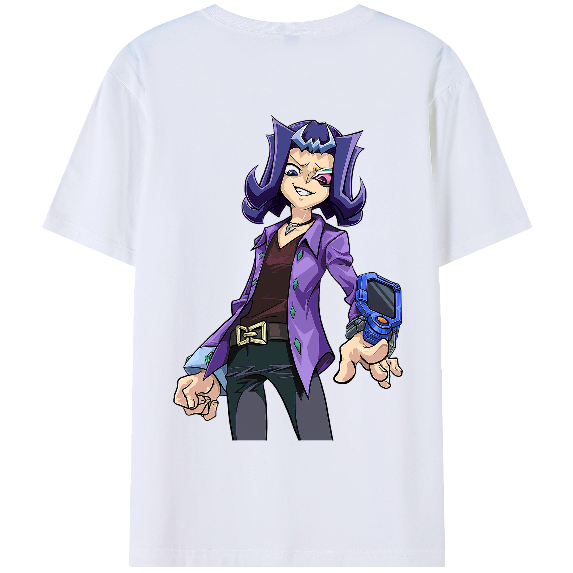 （画像用） 遊☆戯☆王 Yu-Gi-Oh! 綿100％ メンズ半袖Tシャツ（バックプリント） 通気性