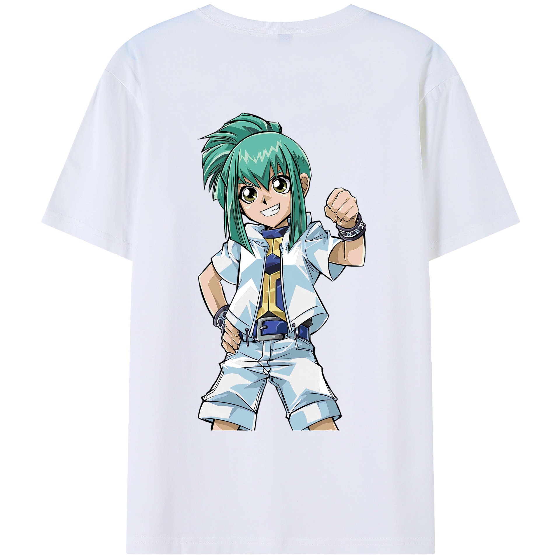（画像用） 遊☆戯☆王 Yu-Gi-Oh! 綿100％ メンズ半袖Tシャツ（バックプリント） 通気性