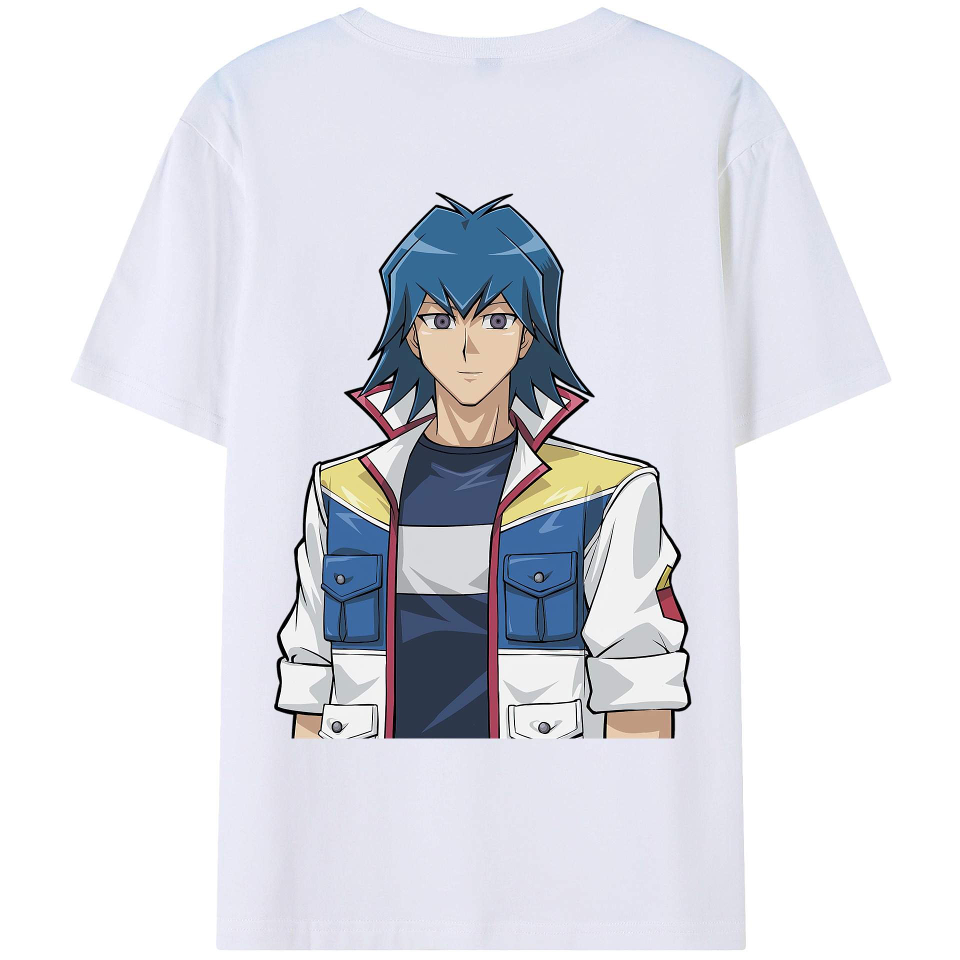 （画像用） 遊☆戯☆王 Yu-Gi-Oh! 綿100％ メンズ半袖Tシャツ（バックプリント） 通気性