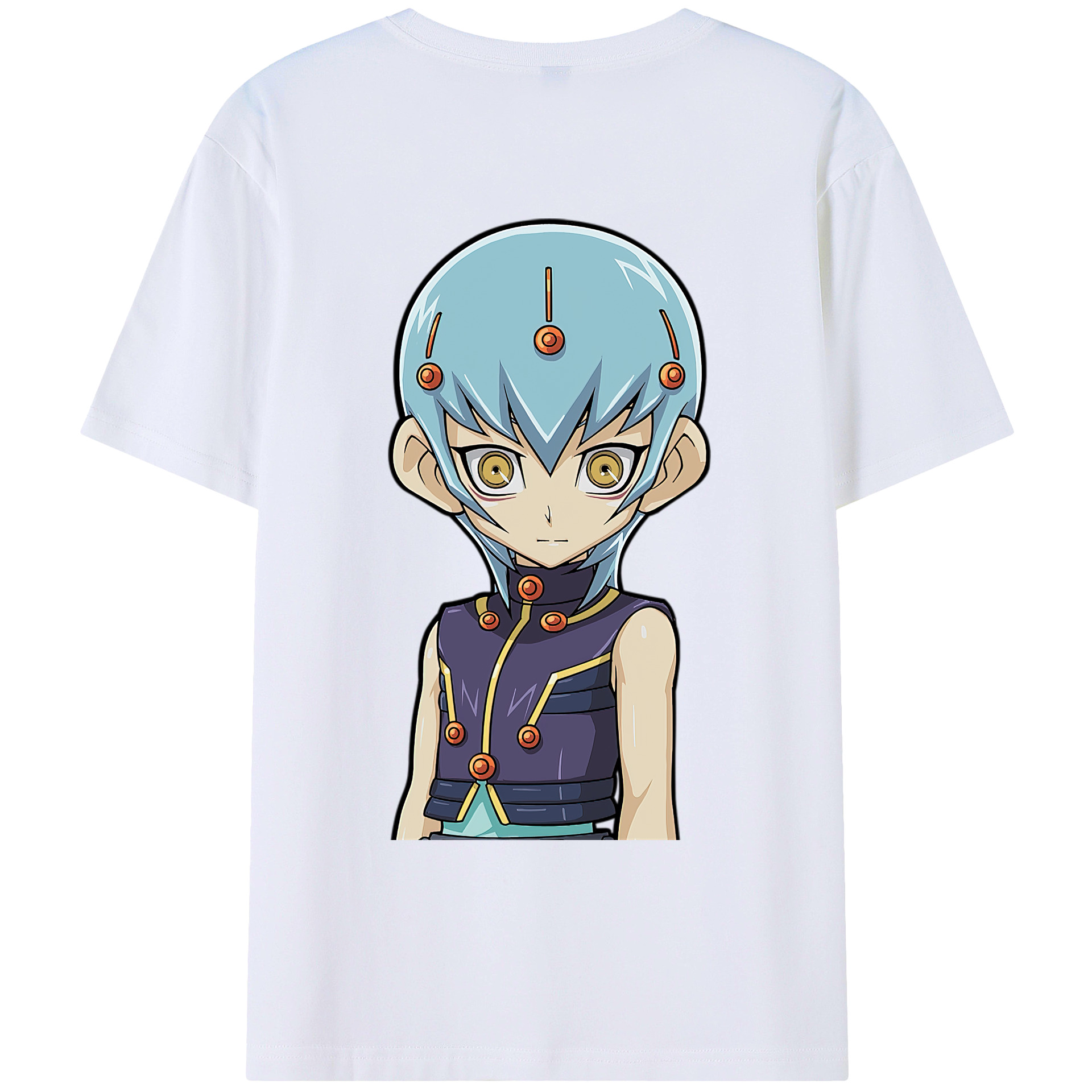 （画像用） 遊☆戯☆王 Yu-Gi-Oh! 綿100％ メンズ半袖Tシャツ（バックプリント） 通気性