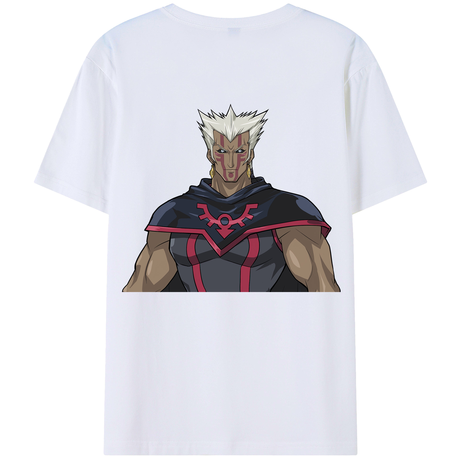 （画像用） 遊☆戯☆王 Yu-Gi-Oh! 綿100％ メンズ半袖Tシャツ（バックプリント） 通気性