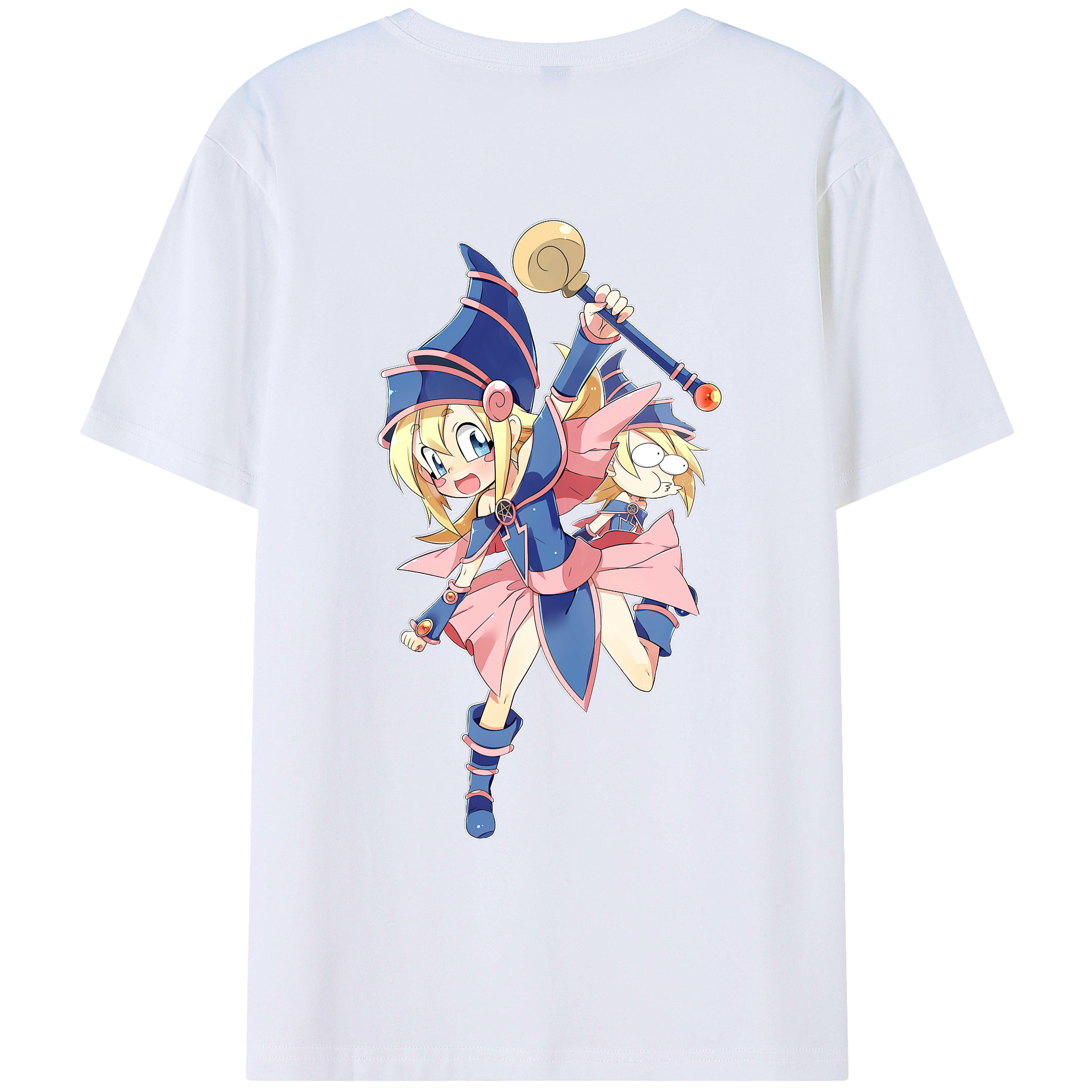 （画像用） 遊☆戯☆王 Yu-Gi-Oh! 綿100％ メンズ半袖Tシャツ（バックプリント） 通気性