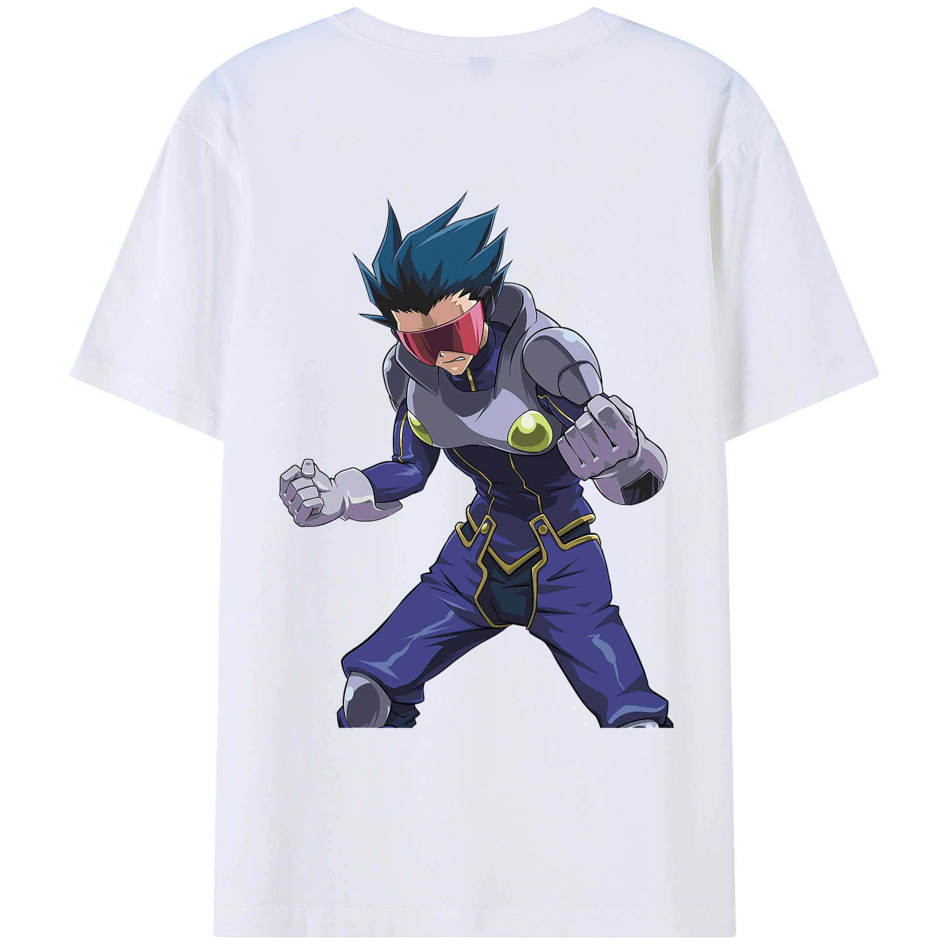 （画像用） 遊☆戯☆王 Yu-Gi-Oh! 綿100％ メンズ半袖Tシャツ（バックプリント） 通気性