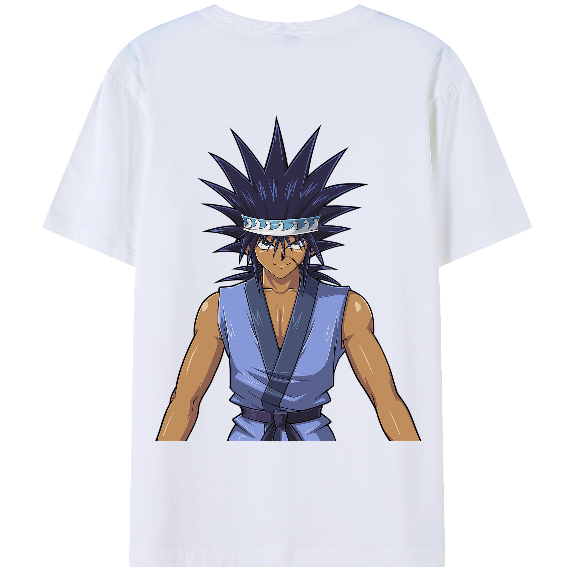 （画像用） 遊☆戯☆王 Yu-Gi-Oh! 綿100％ メンズ半袖Tシャツ（バックプリント） 通気性