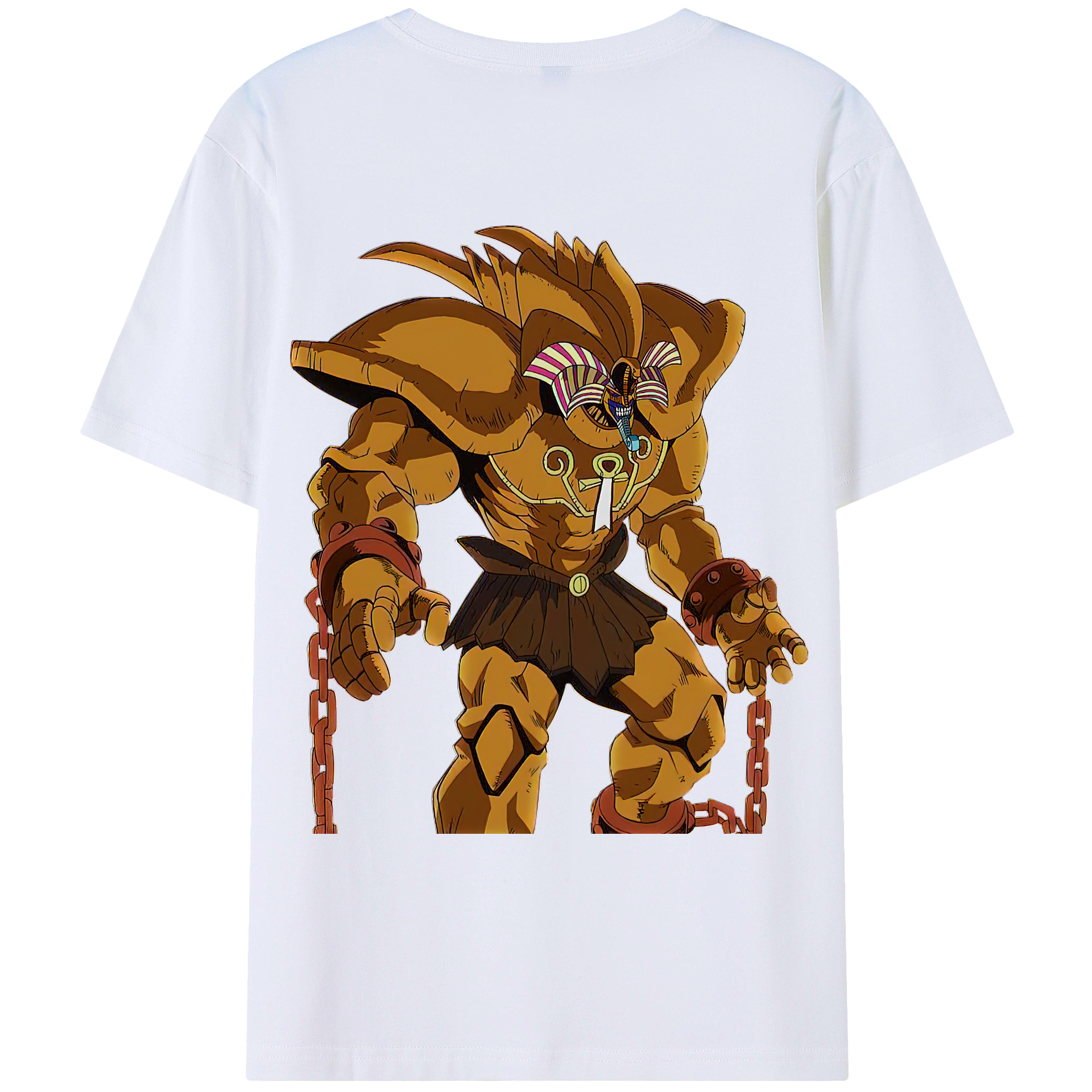 （画像用） 遊☆戯☆王 Yu-Gi-Oh! 綿100％ メンズ半袖Tシャツ（バックプリント） 通気性