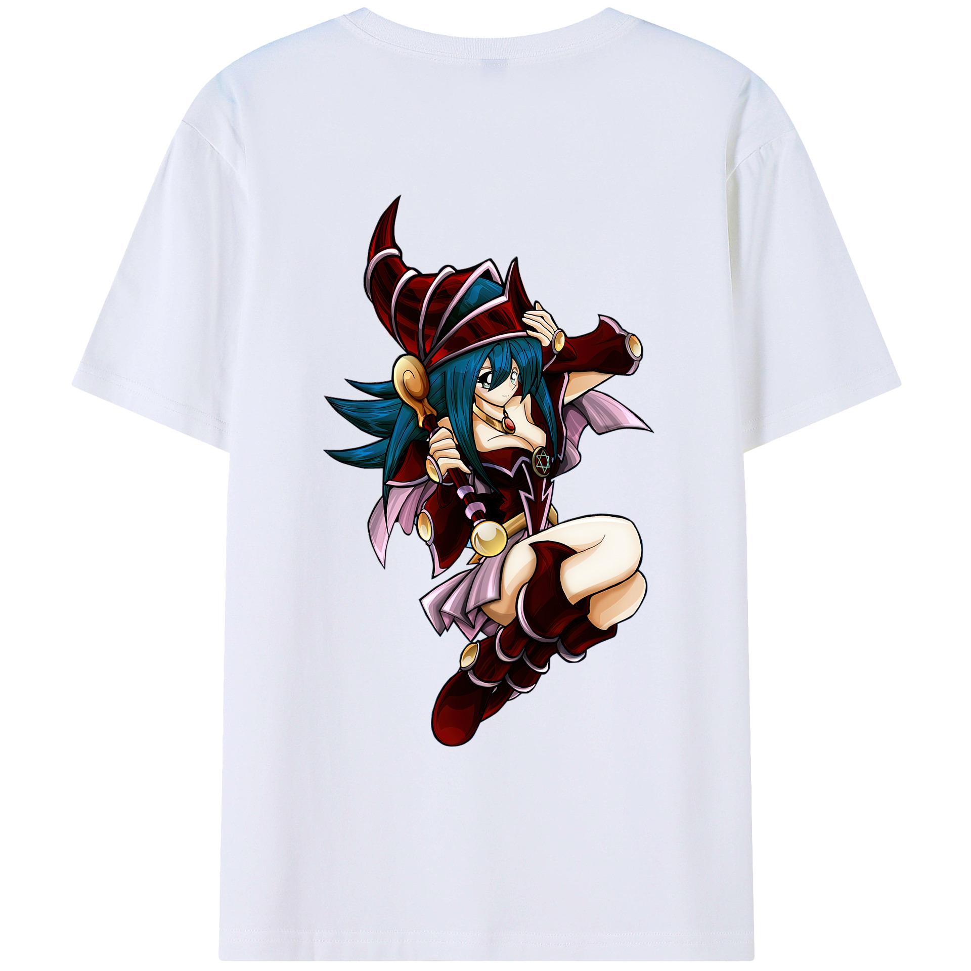 （画像用） 遊☆戯☆王 Yu-Gi-Oh! 綿100％ メンズ半袖Tシャツ（バックプリント） 通気性