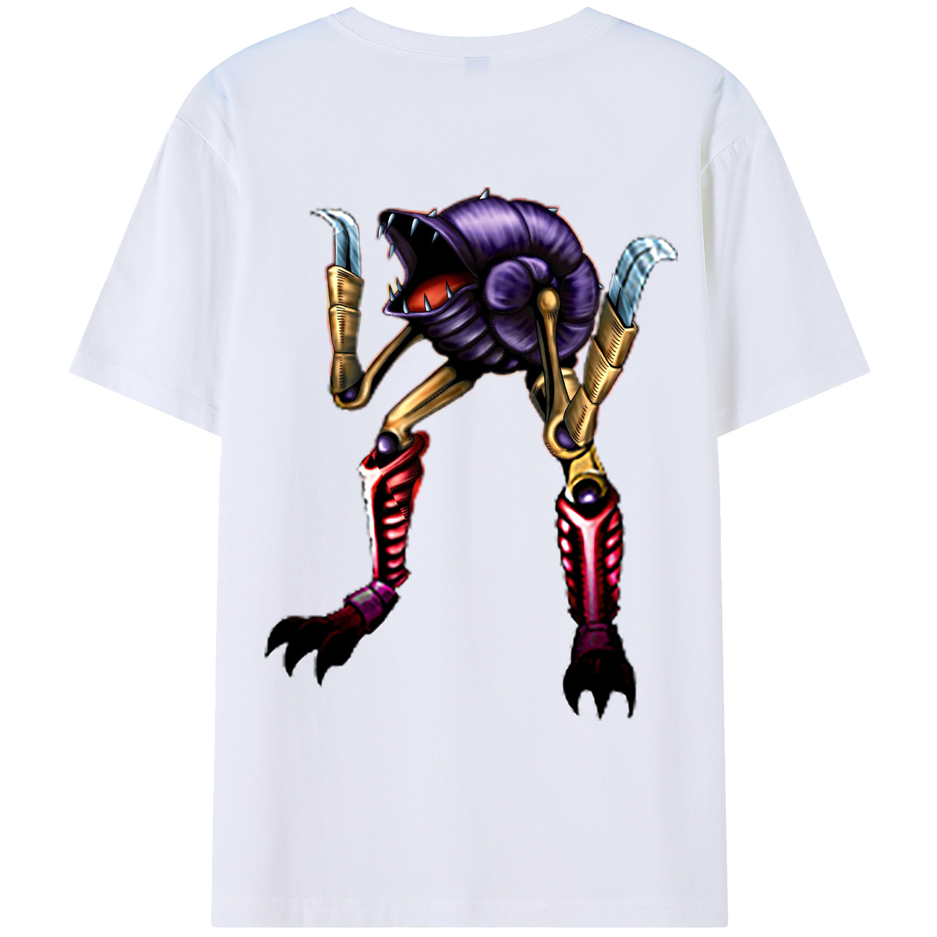 （画像用） 遊☆戯☆王 Yu-Gi-Oh! 綿100％ メンズ半袖Tシャツ（バックプリント） 通気性