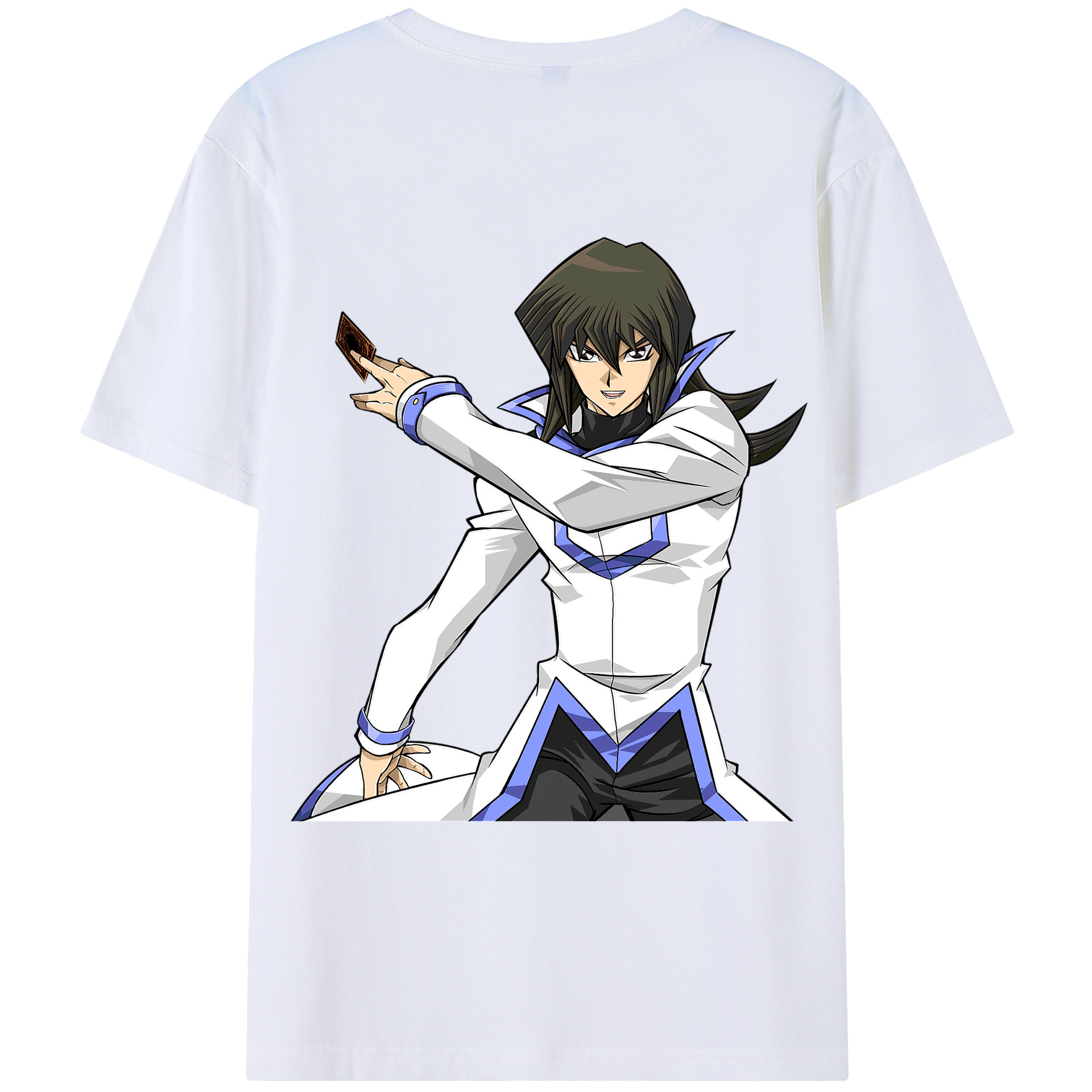 （画像用） 遊☆戯☆王 Yu-Gi-Oh! 綿100％ メンズ半袖Tシャツ（バックプリント） 通気性