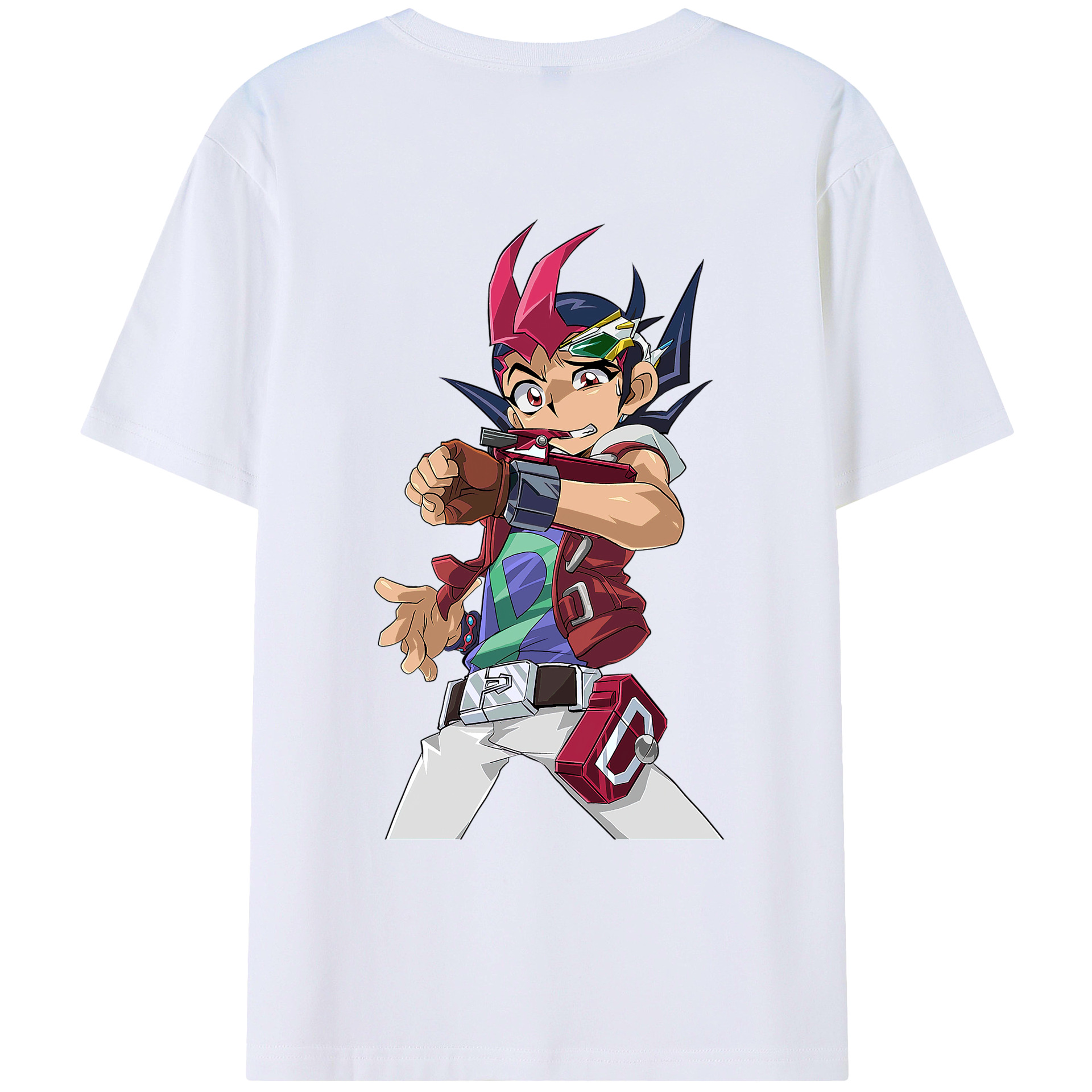 （画像用） 遊☆戯☆王 Yu-Gi-Oh! 綿100％ メンズ半袖Tシャツ（バックプリント） 通気性