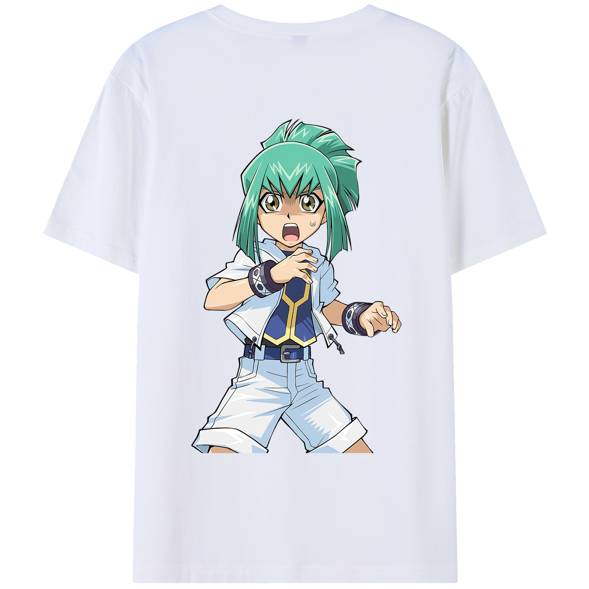 （画像用） 遊☆戯☆王 Yu-Gi-Oh! 綿100％ メンズ半袖Tシャツ（バックプリント） 通気性