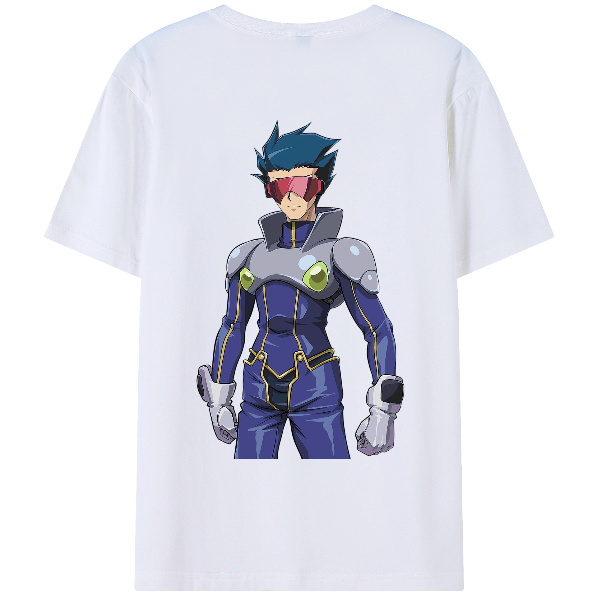 （画像用） 遊☆戯☆王 Yu-Gi-Oh! 綿100％ メンズ半袖Tシャツ（バックプリント） 通気性