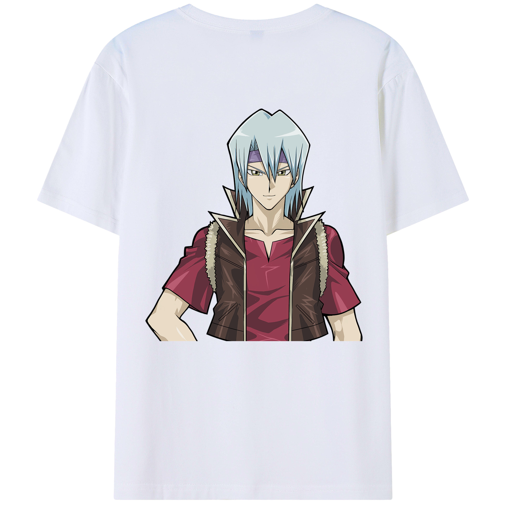 （画像用） 遊☆戯☆王 Yu-Gi-Oh! 綿100％ メンズ半袖Tシャツ（バックプリント） 通気性