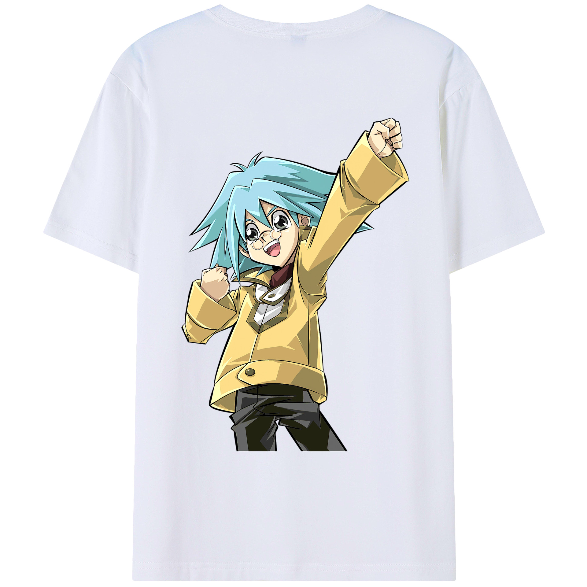 （画像用） 遊☆戯☆王 Yu-Gi-Oh! 綿100％ メンズ半袖Tシャツ（バックプリント） 通気性