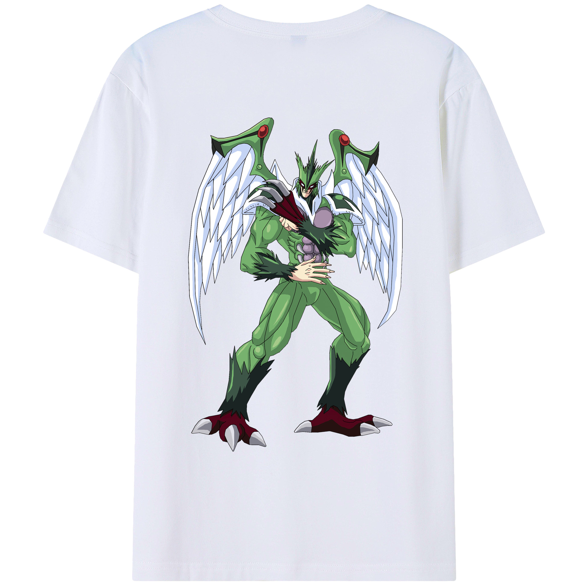 （画像用） 遊☆戯☆王 Yu-Gi-Oh! 綿100％ メンズ半袖Tシャツ（バックプリント） 通気性