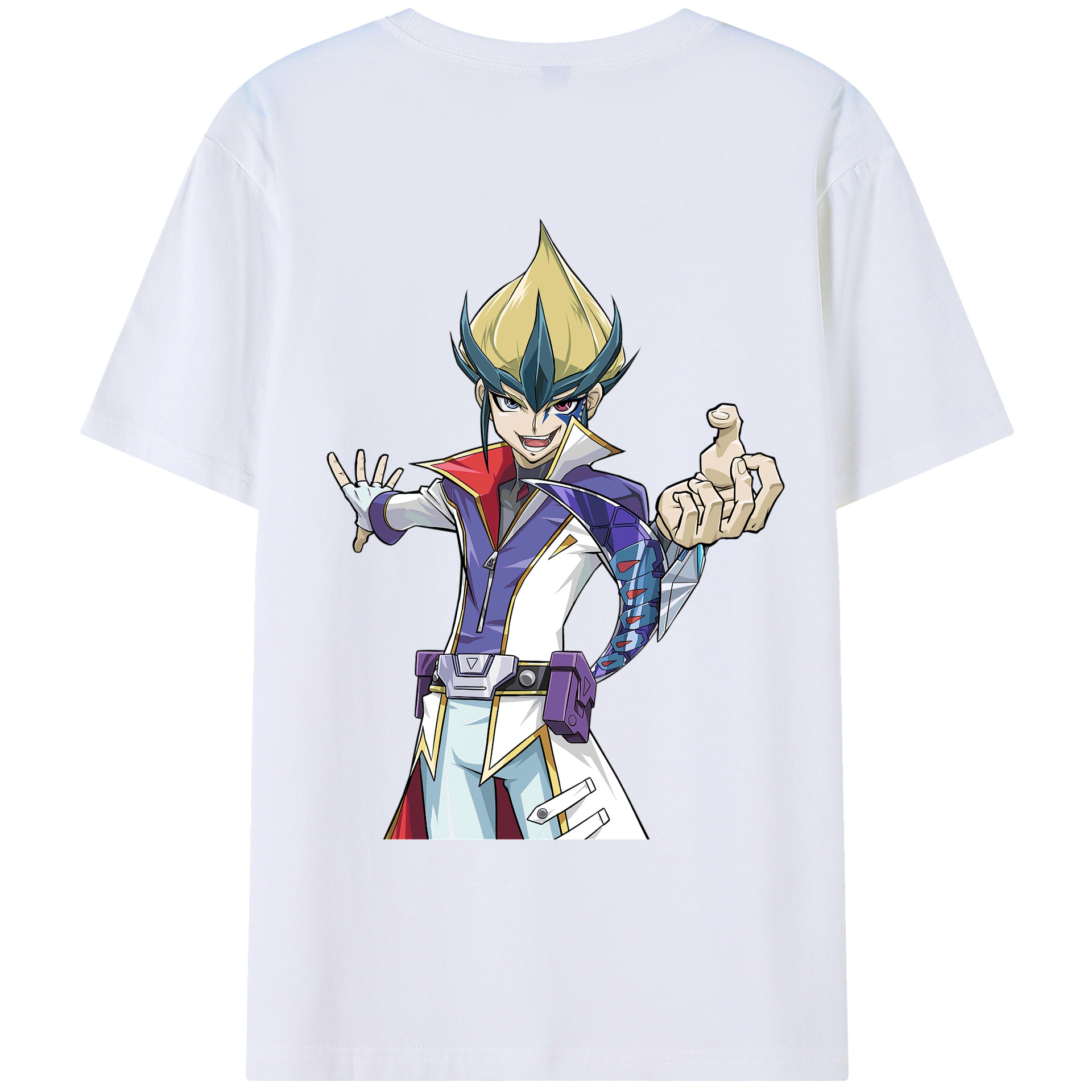 （画像用） 遊☆戯☆王 Yu-Gi-Oh! 綿100％ メンズ半袖Tシャツ（バックプリント） 通気性