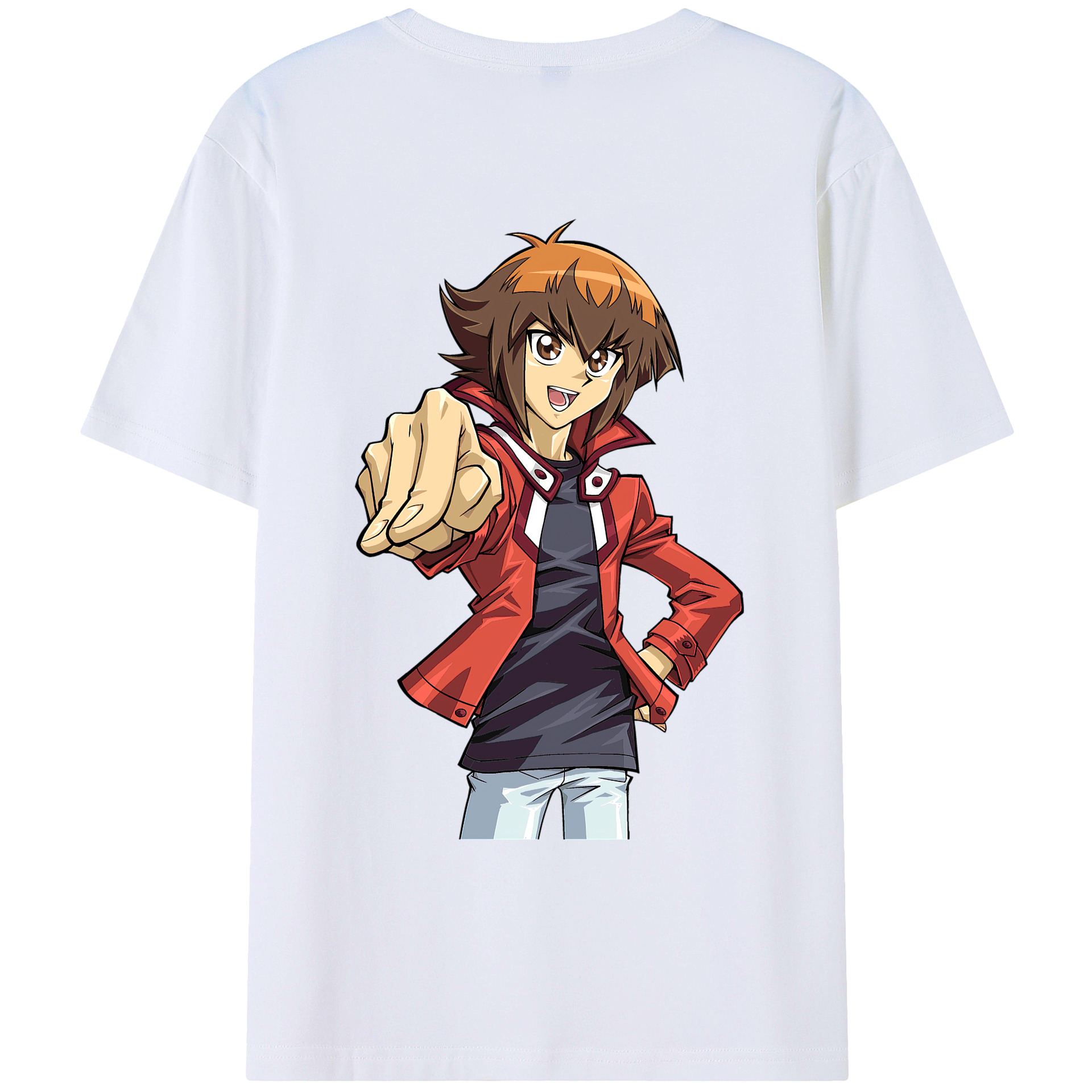 （画像用） 遊☆戯☆王 Yu-Gi-Oh! 綿100％ メンズ半袖Tシャツ（バックプリント） 通気性