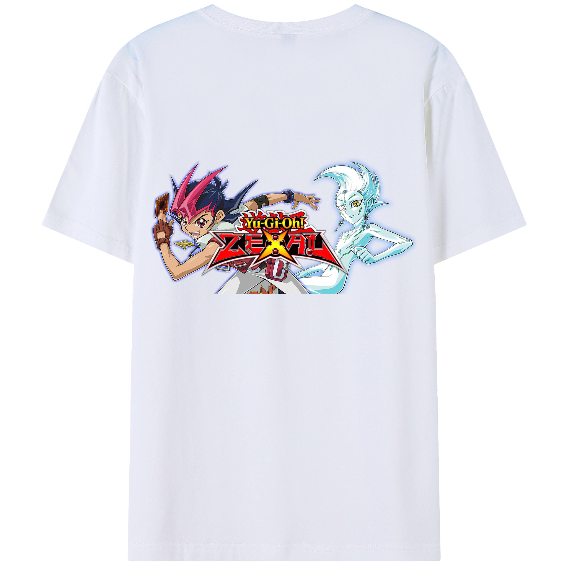 （画像用） 遊☆戯☆王 Yu-Gi-Oh! 綿100％ メンズ半袖Tシャツ（バックプリント） 通気性