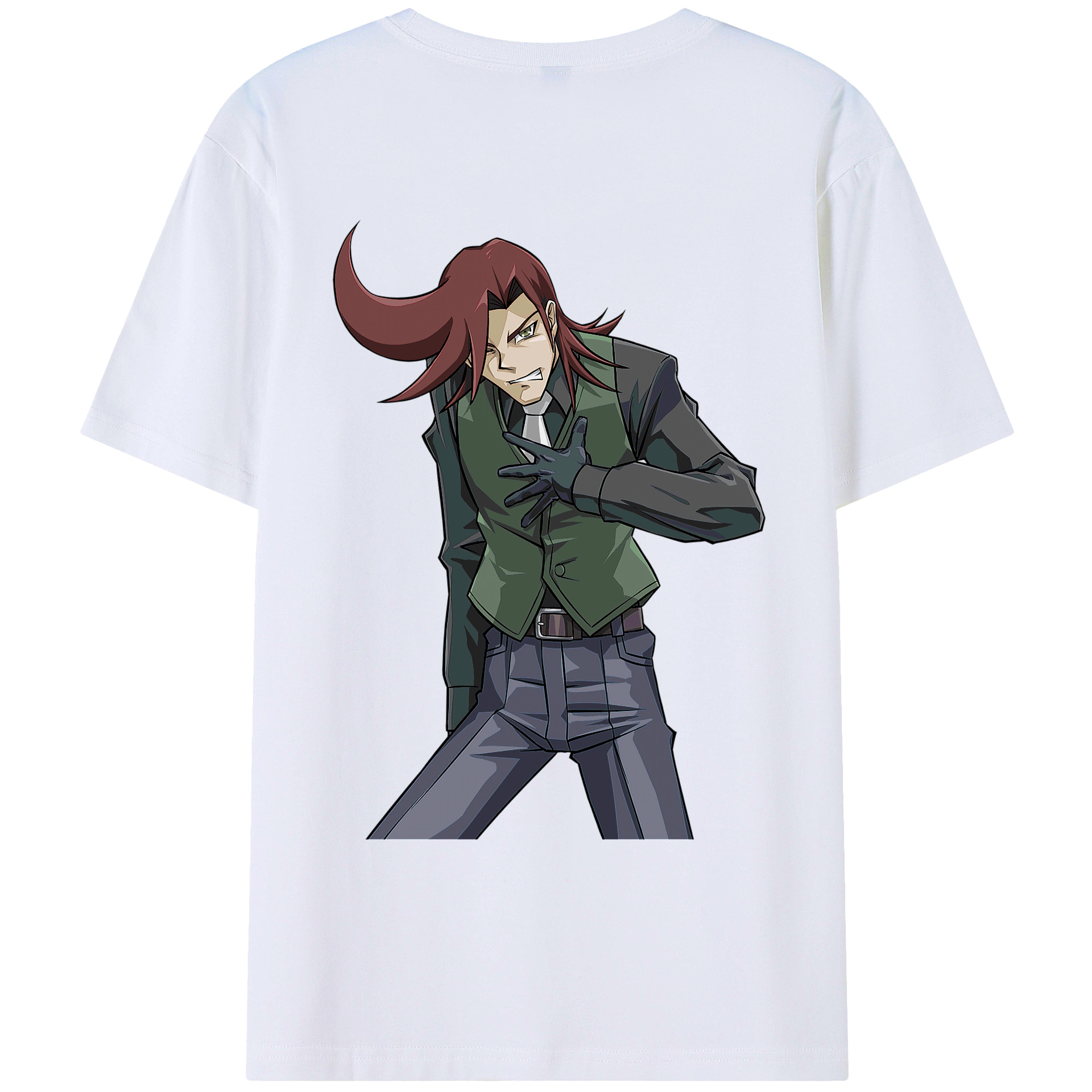 （画像用） 遊☆戯☆王 Yu-Gi-Oh! 綿100％ メンズ半袖Tシャツ（バックプリント） 通気性