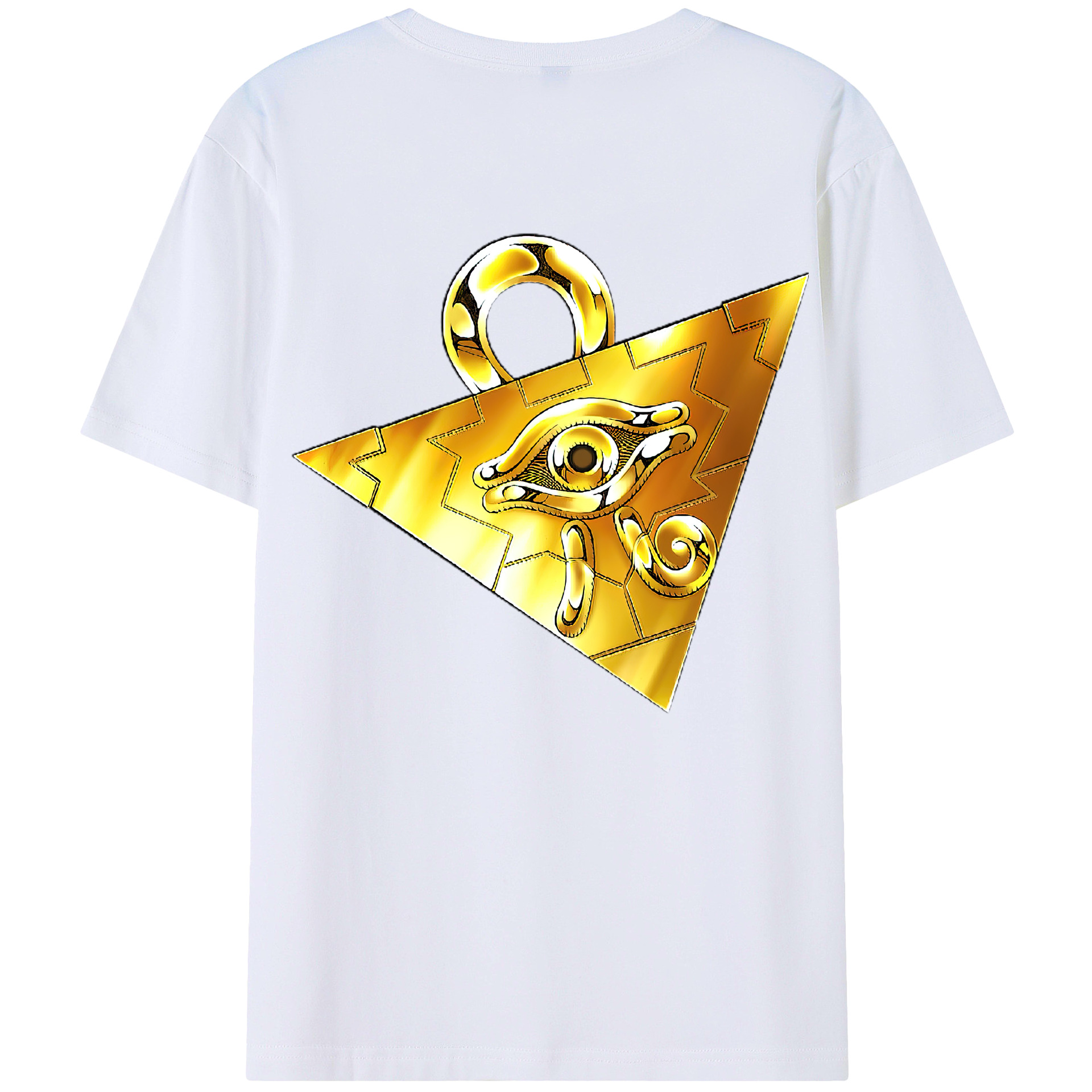 （画像用） 遊☆戯☆王 Yu-Gi-Oh! 綿100％ メンズ半袖Tシャツ（バックプリント） 通気性