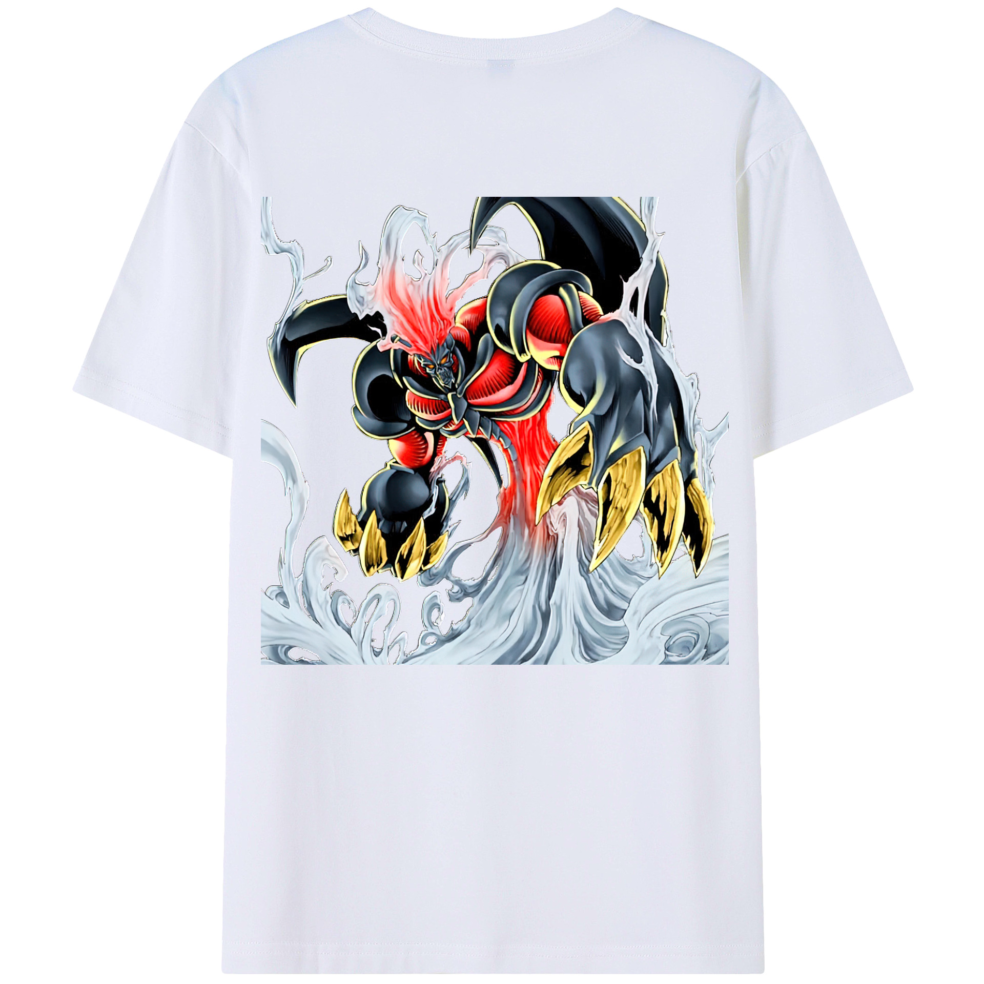 （画像用） 遊☆戯☆王 Yu-Gi-Oh! 綿100％ メンズ半袖Tシャツ（バックプリント） 通気性