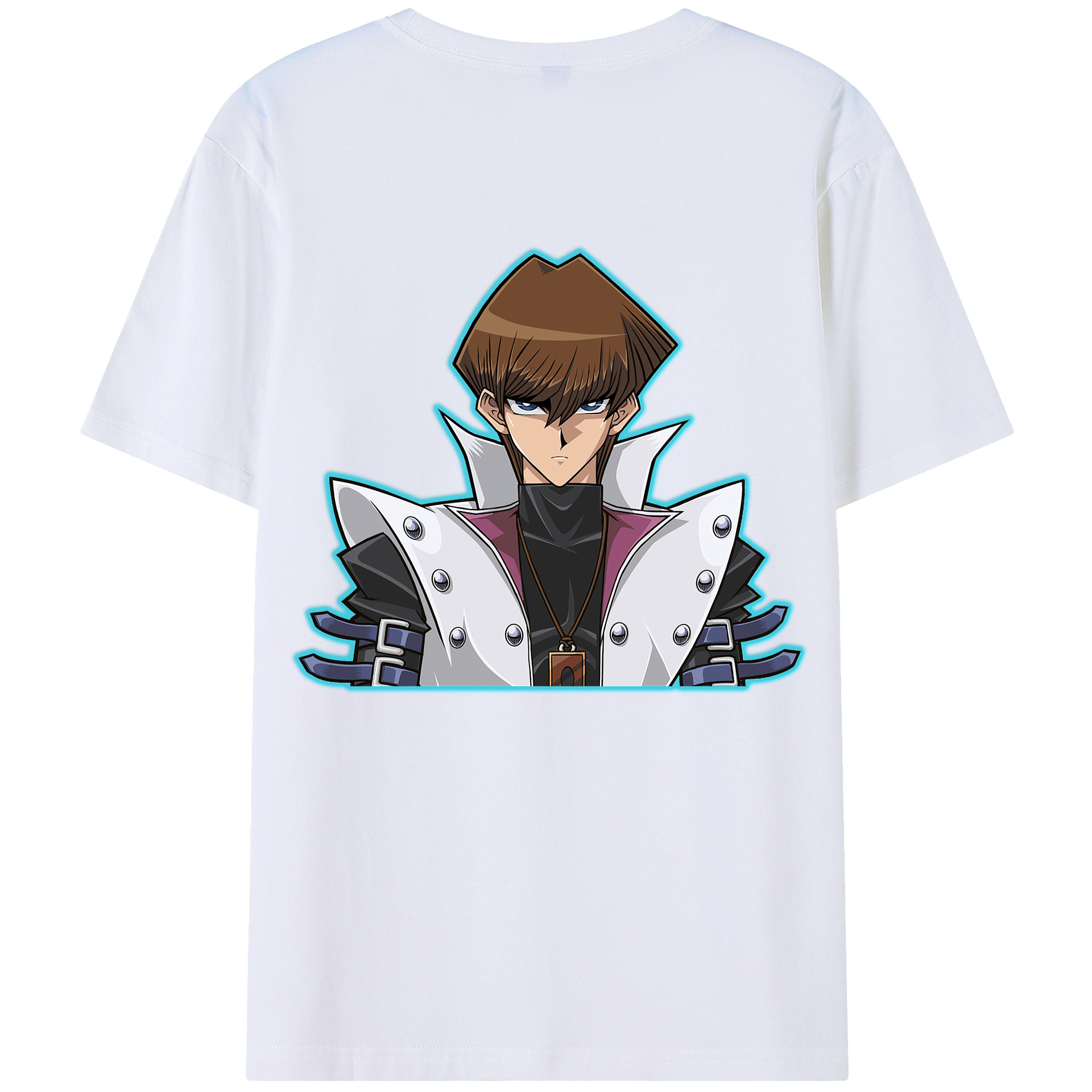 （画像用） 遊☆戯☆王 Yu-Gi-Oh! 綿100％ メンズ半袖Tシャツ（バックプリント） 通気性