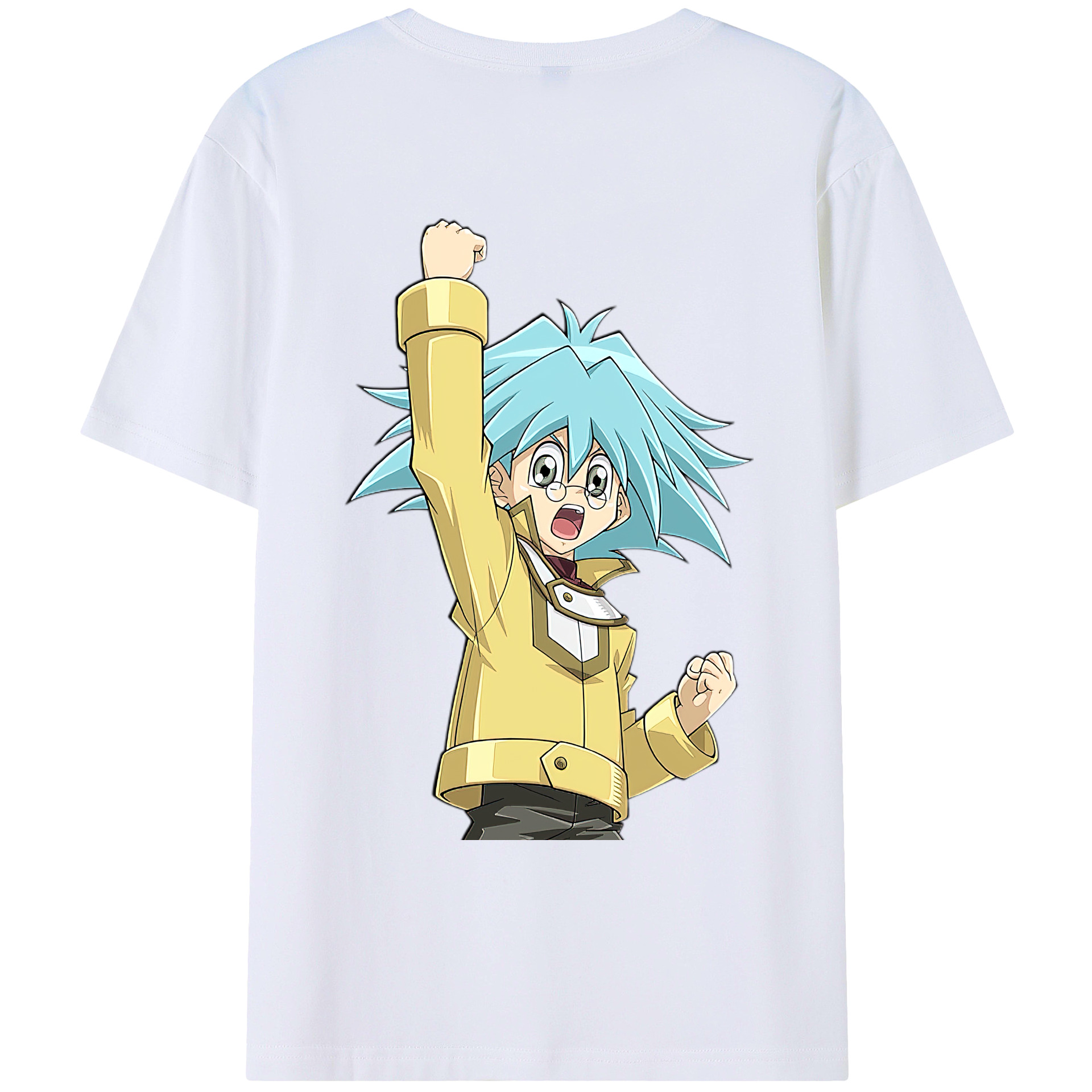 （画像用） 遊☆戯☆王 Yu-Gi-Oh! 綿100％ メンズ半袖Tシャツ（バックプリント） 通気性