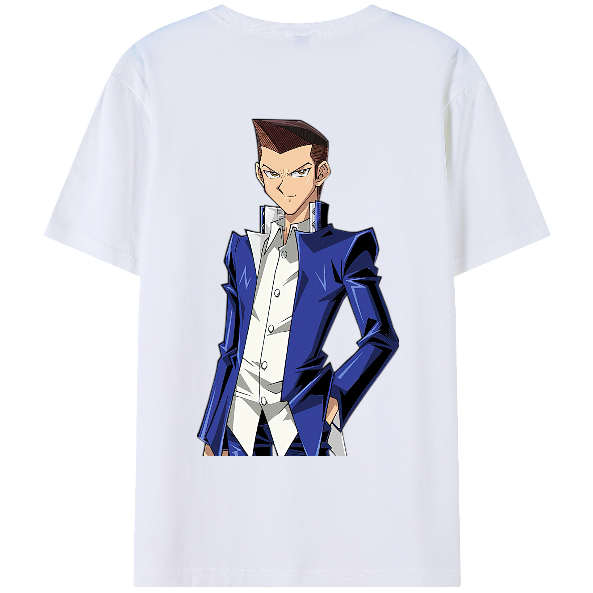 （画像用） 遊☆戯☆王 Yu-Gi-Oh! 綿100％ メンズ半袖Tシャツ（バックプリント） 通気性