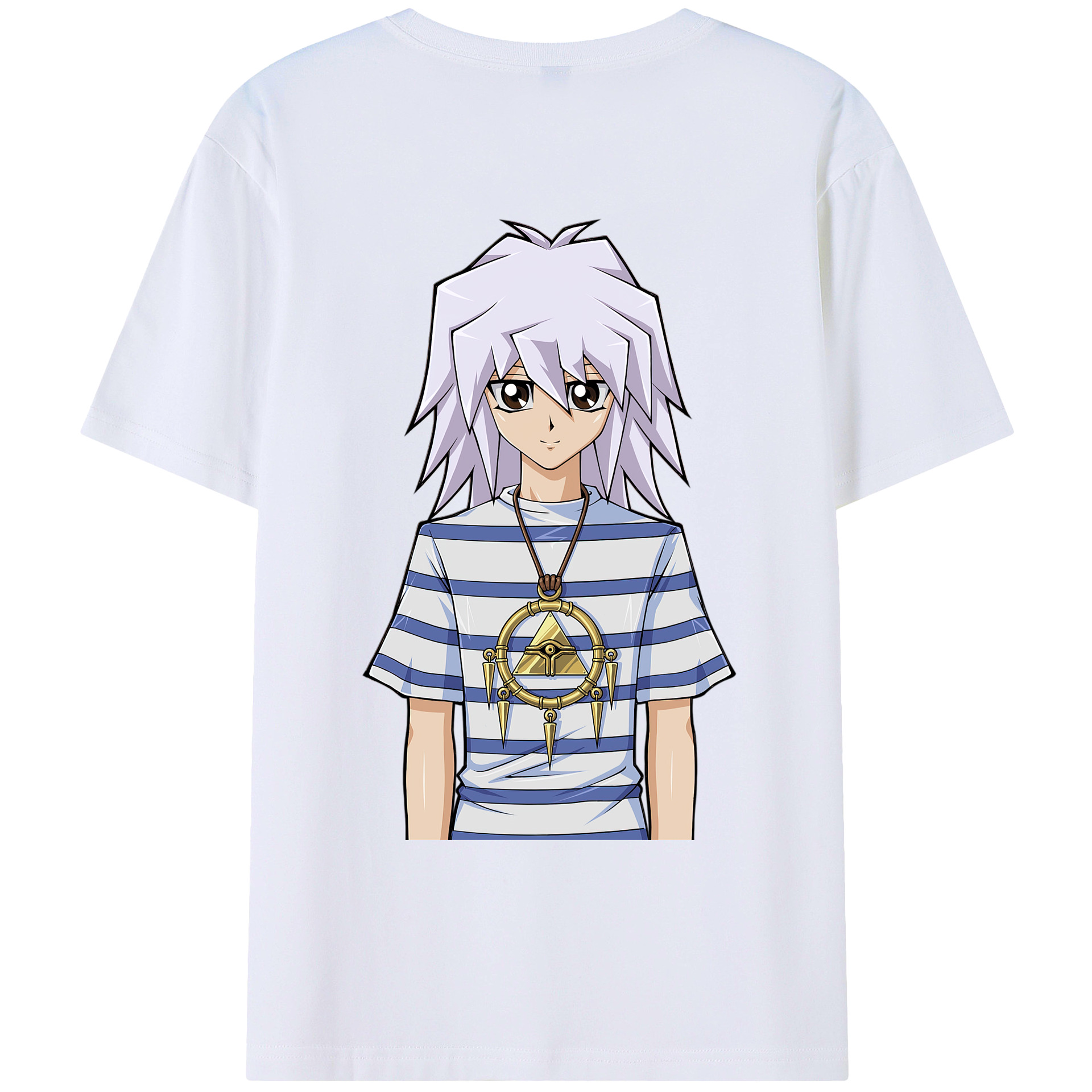 （画像用） 遊☆戯☆王 Yu-Gi-Oh! 綿100％ メンズ半袖Tシャツ（バックプリント） 通気性