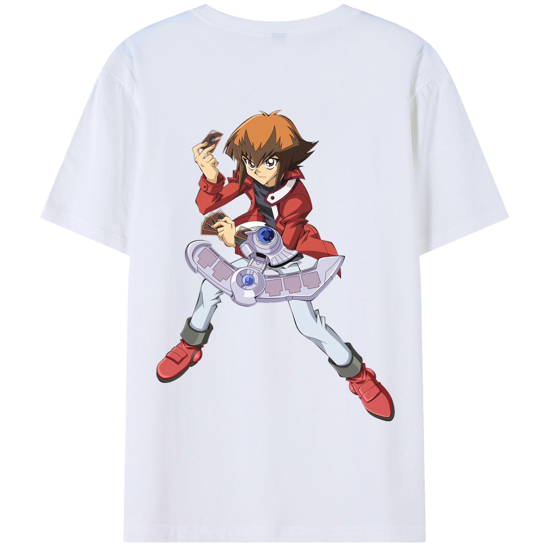 （画像用） 遊☆戯☆王 Yu-Gi-Oh! 綿100％ メンズ半袖Tシャツ（バックプリント） 通気性