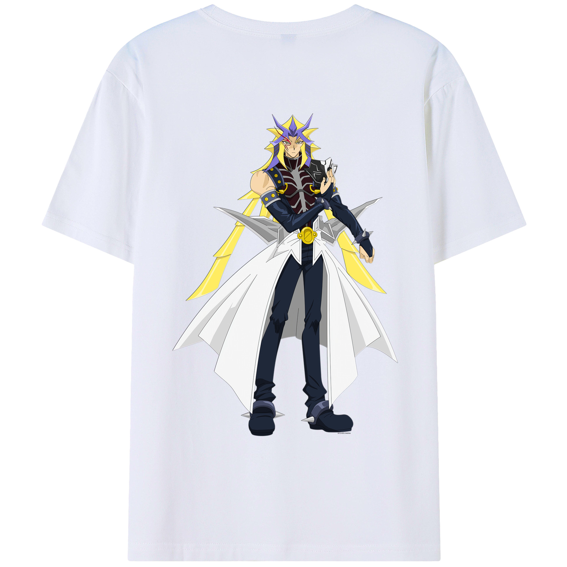 （画像用） 遊☆戯☆王 Yu-Gi-Oh! 綿100％ メンズ半袖Tシャツ（バックプリント） 通気性