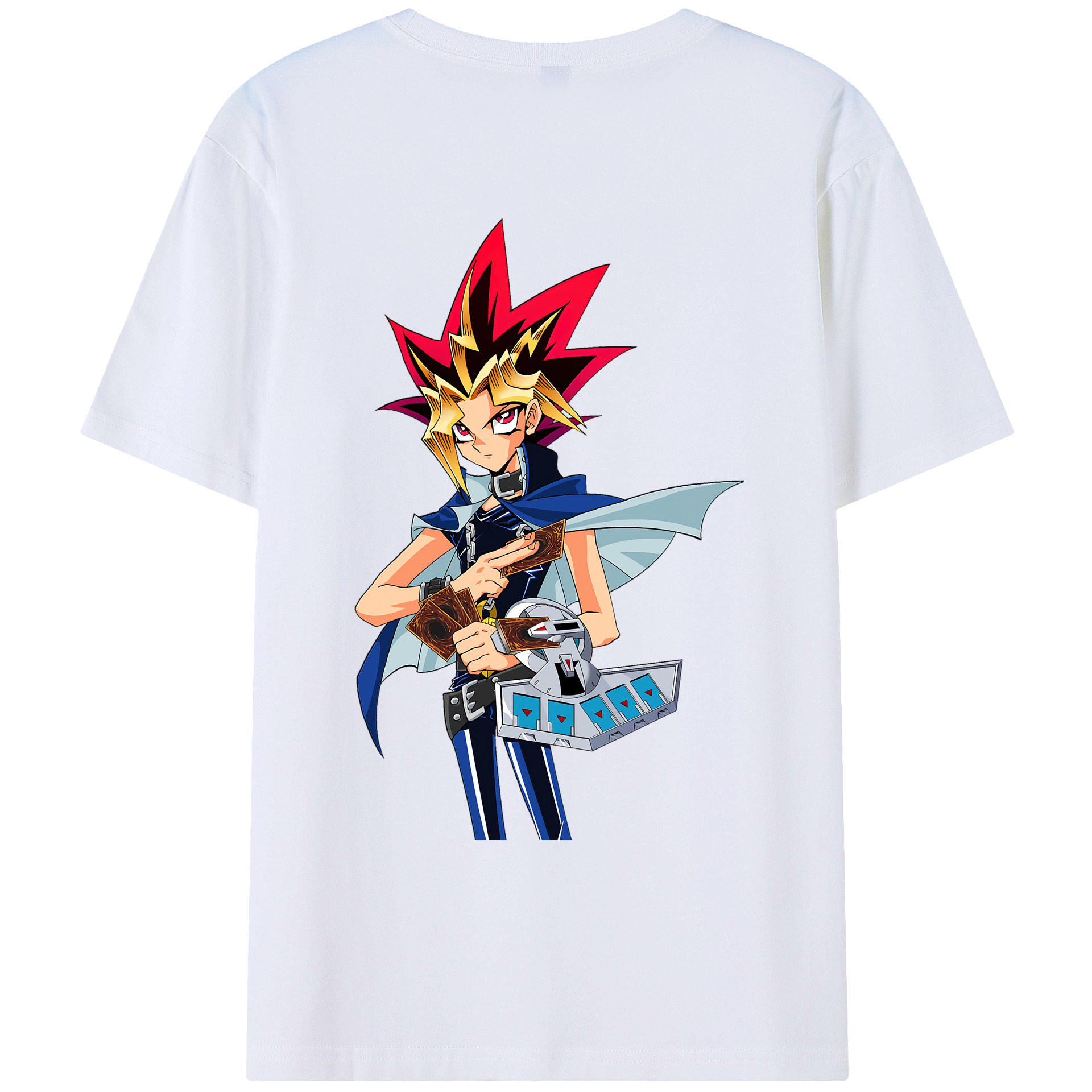 （画像用） 遊☆戯☆王 Yu-Gi-Oh! 綿100％ メンズ半袖Tシャツ（バックプリント） 通気性