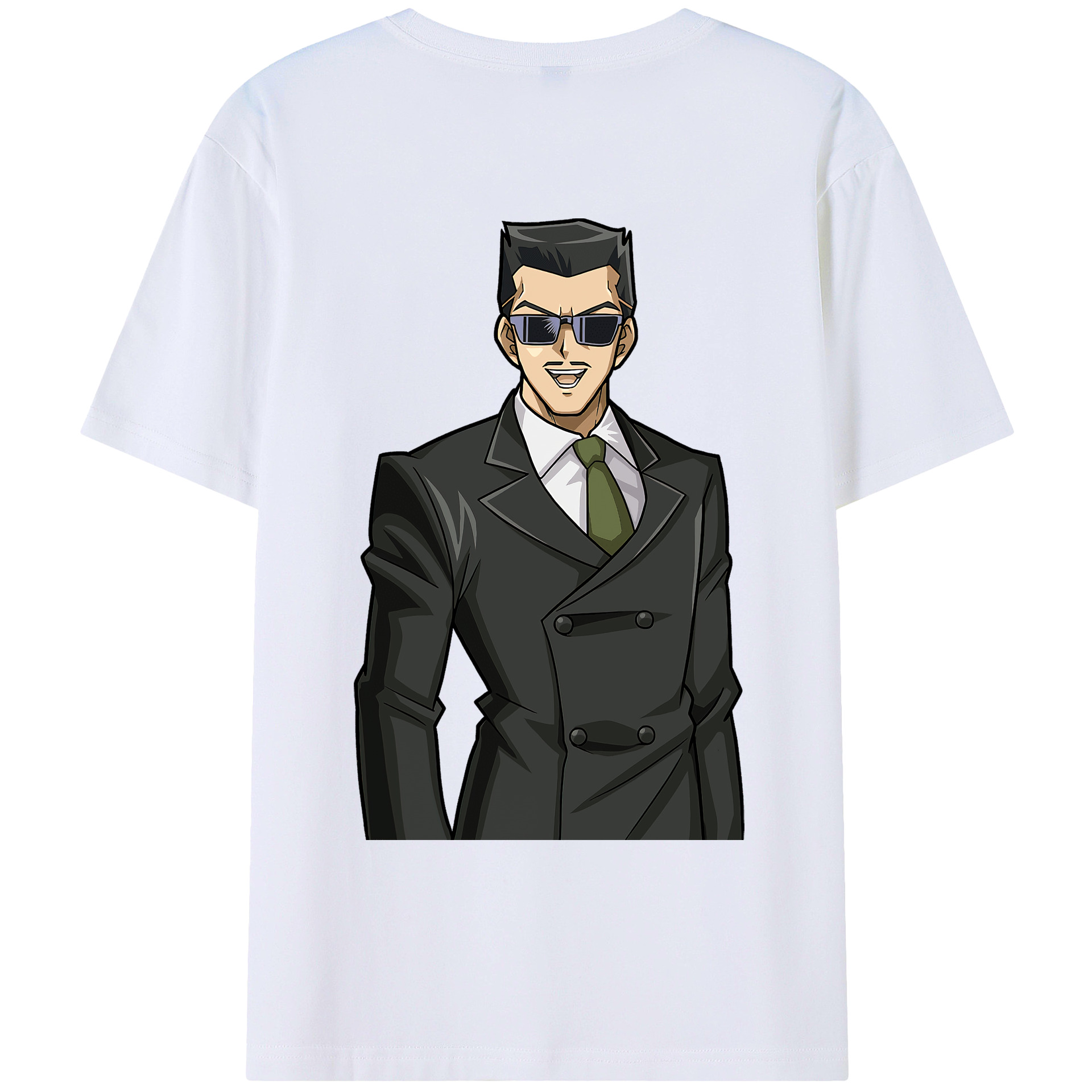 （画像用） 遊☆戯☆王 Yu-Gi-Oh! 綿100％ メンズ半袖Tシャツ（バックプリント） 通気性