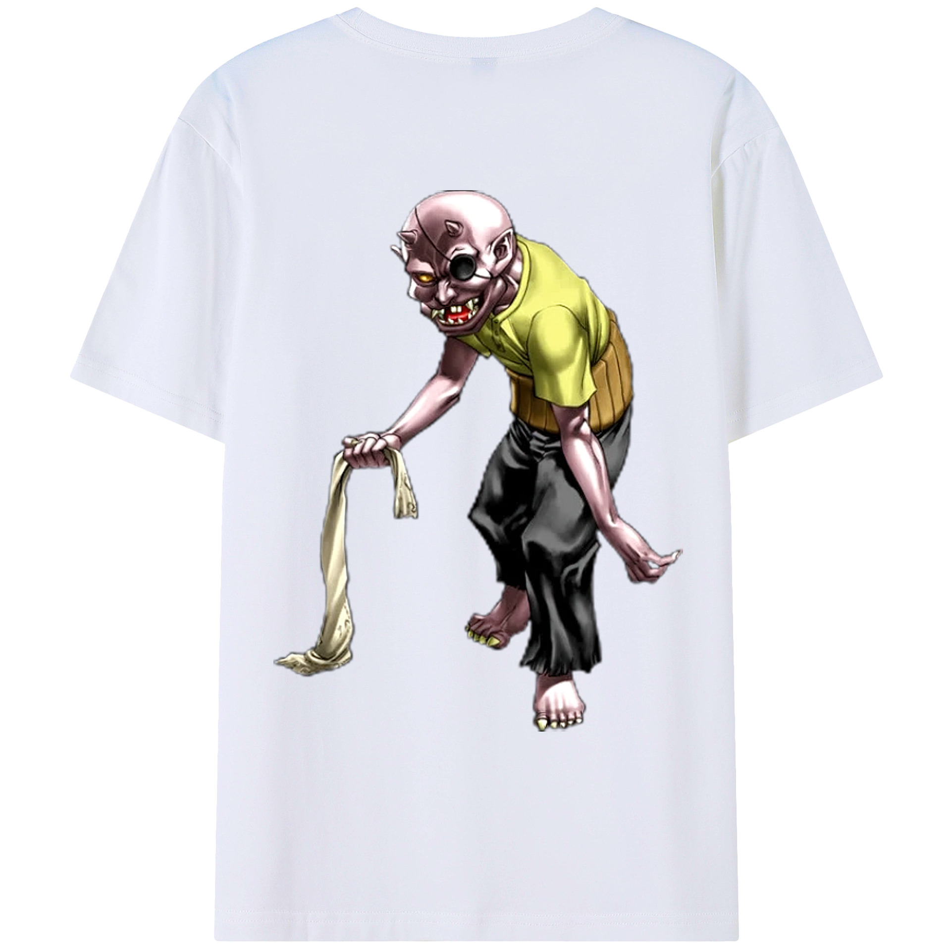 （画像用） 遊☆戯☆王 Yu-Gi-Oh! 綿100％ メンズ半袖Tシャツ（バックプリント） 通気性
