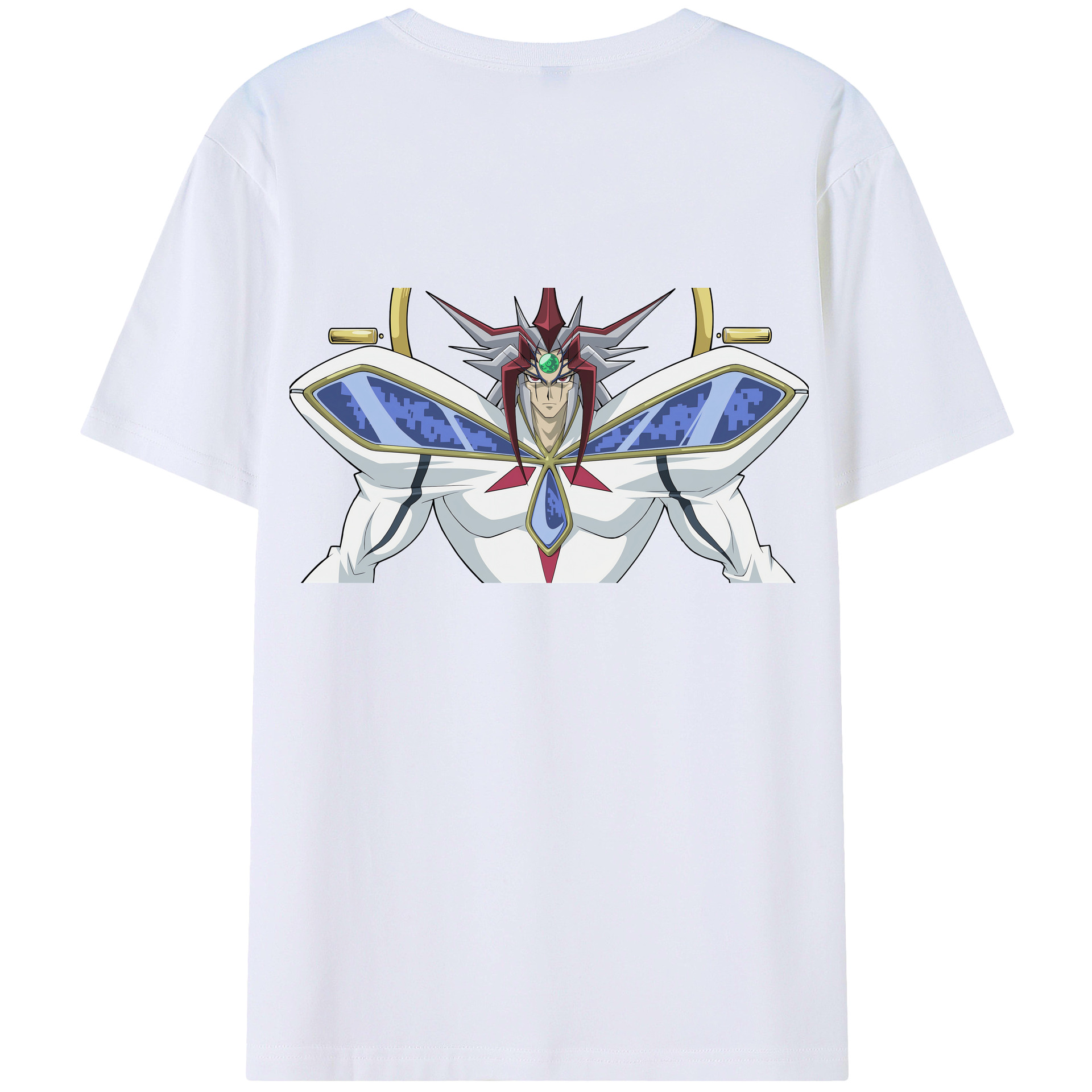 （画像用） 遊☆戯☆王 Yu-Gi-Oh! 綿100％ メンズ半袖Tシャツ（バックプリント） 通気性