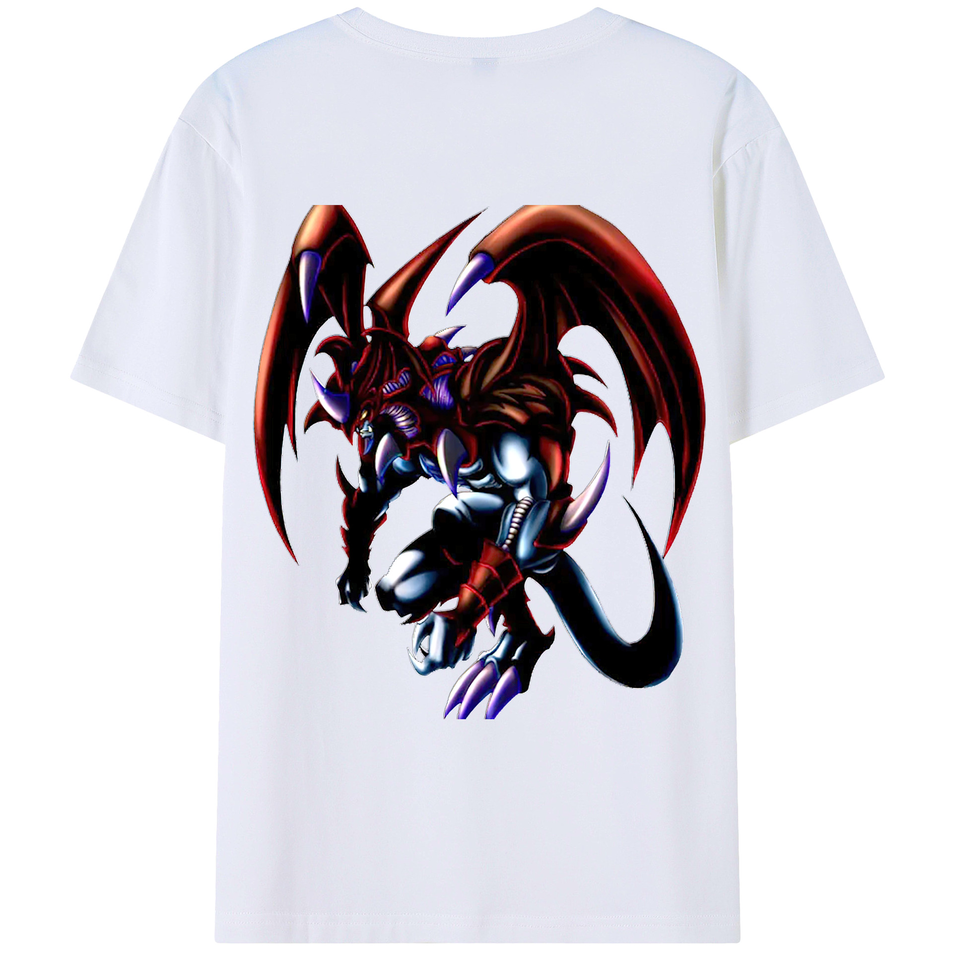 （画像用） 遊☆戯☆王 Yu-Gi-Oh! 綿100％ メンズ半袖Tシャツ（バックプリント） 通気性