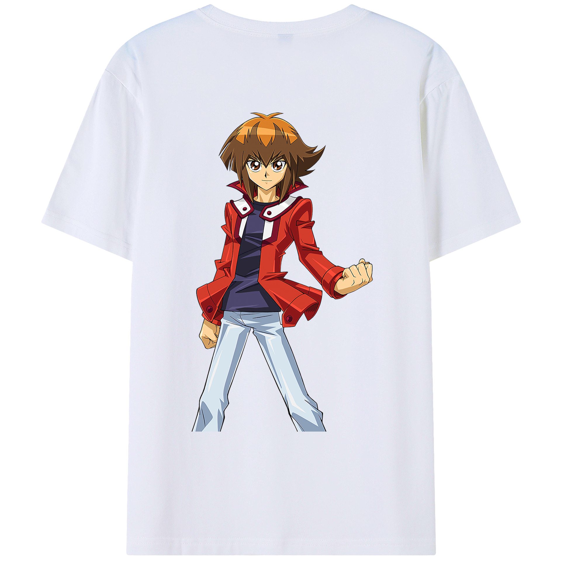 （画像用） 遊☆戯☆王 Yu-Gi-Oh! 綿100％ メンズ半袖Tシャツ（バックプリント） 通気性