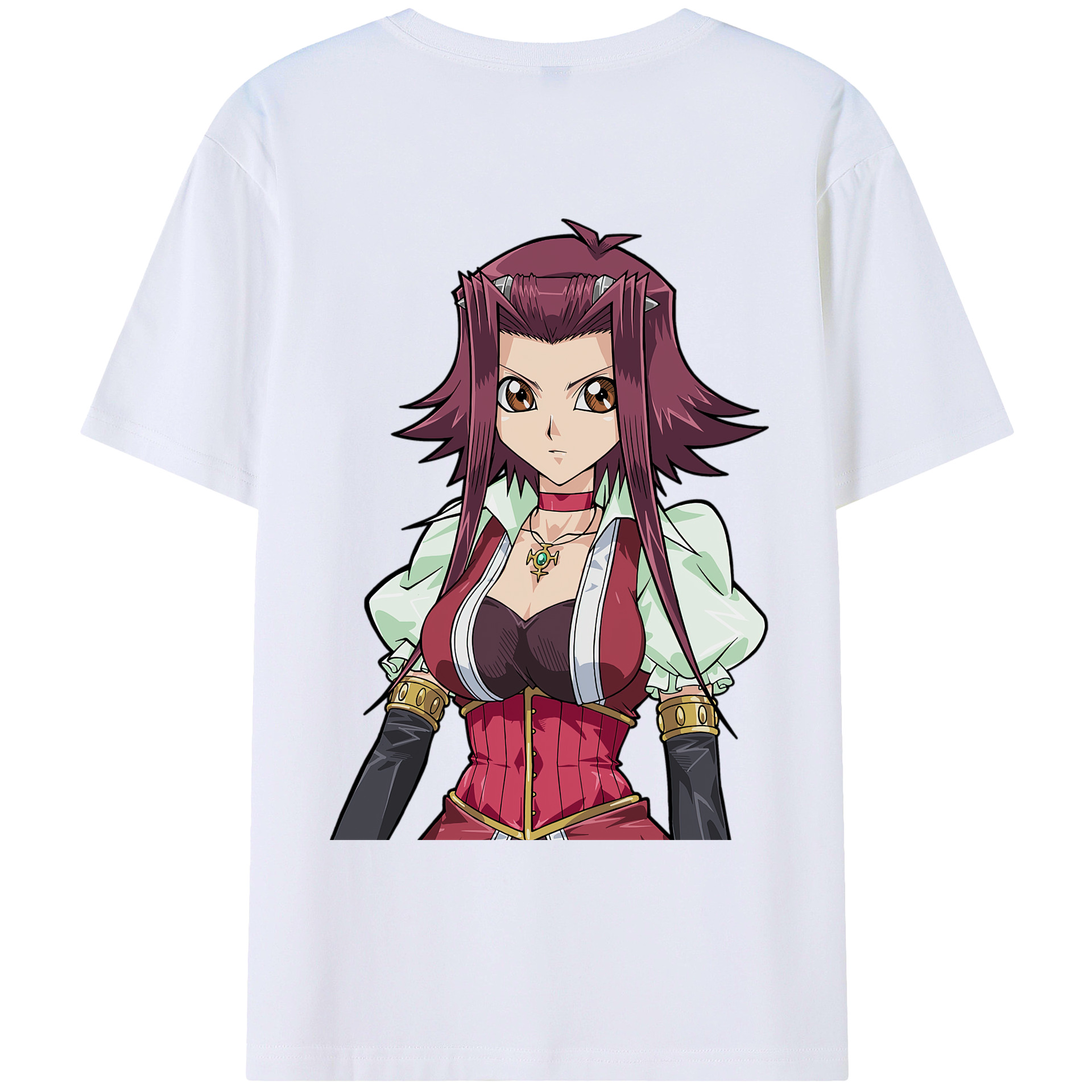（画像用） 遊☆戯☆王 Yu-Gi-Oh! 綿100％ メンズ半袖Tシャツ（バックプリント） 通気性