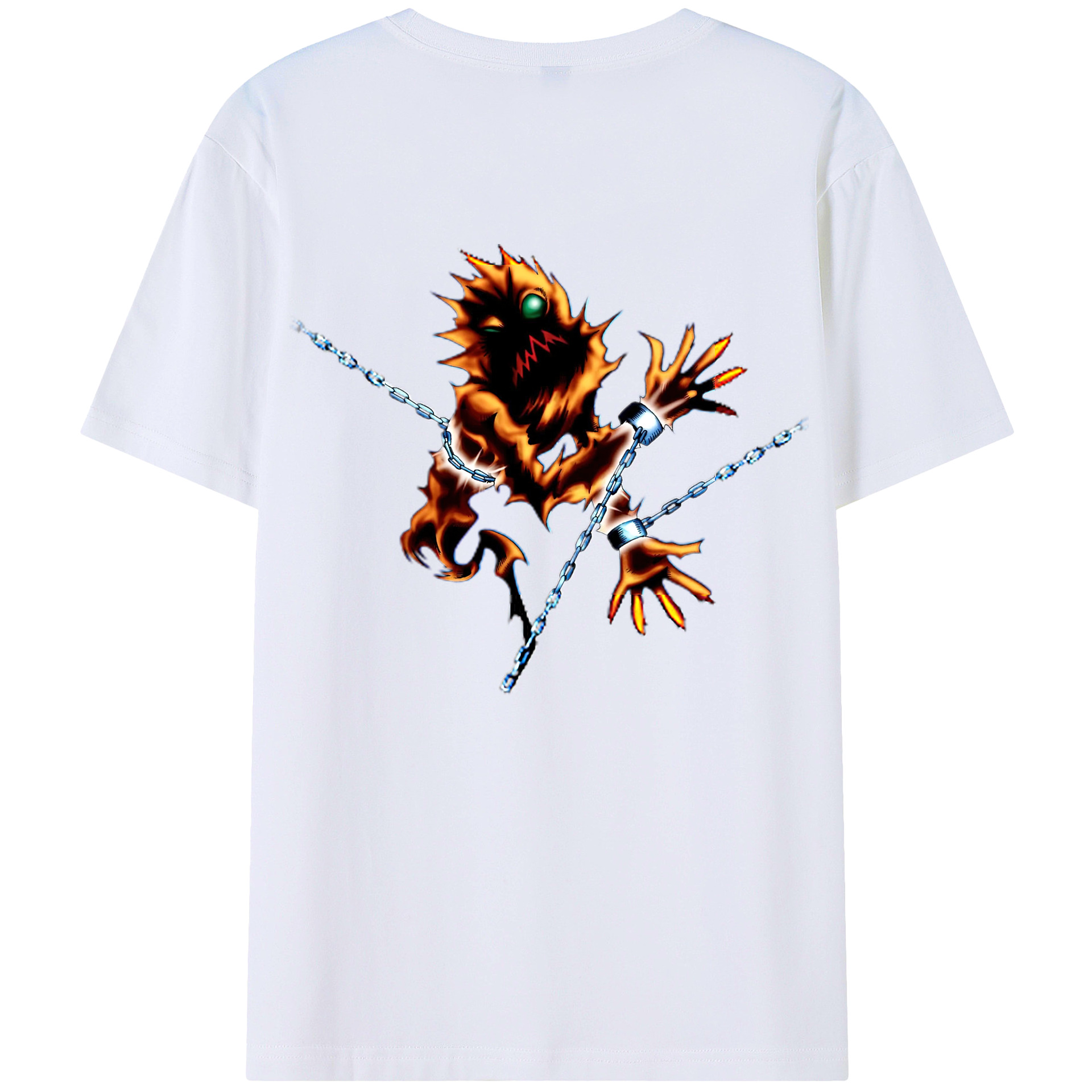 （画像用） 遊☆戯☆王 Yu-Gi-Oh! 綿100％ メンズ半袖Tシャツ（バックプリント） 通気性