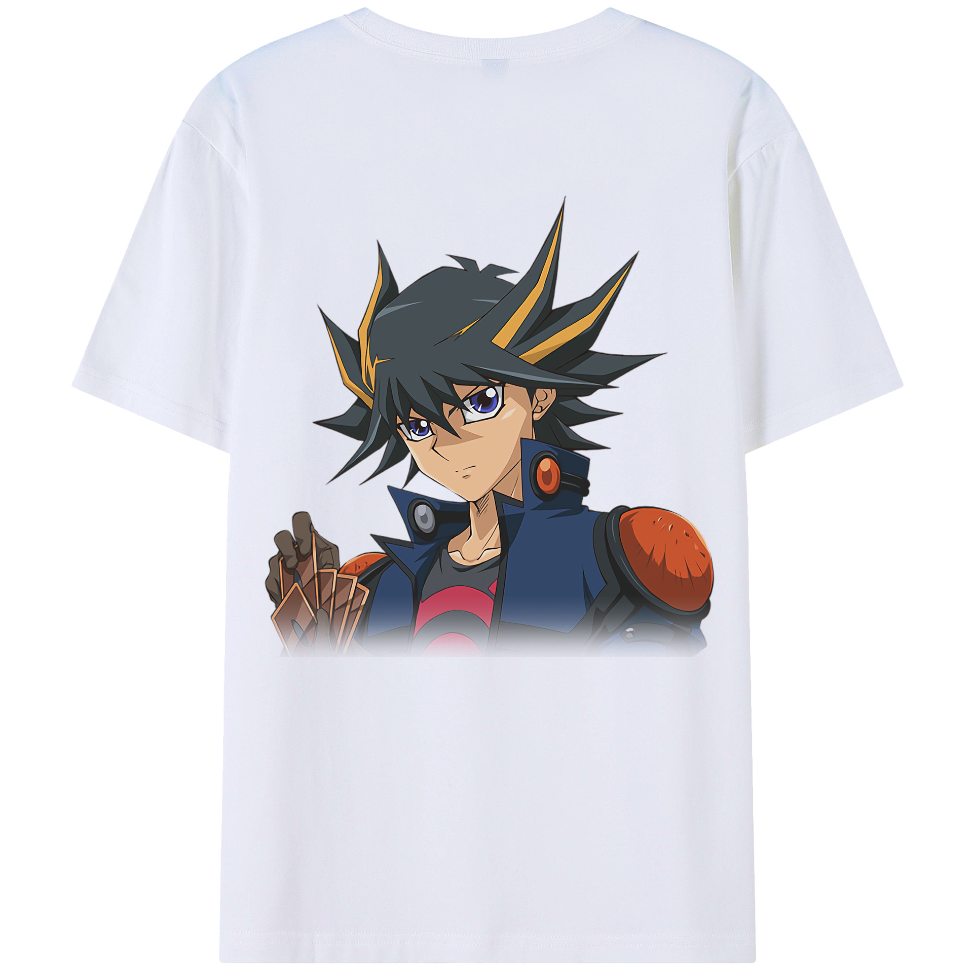 （画像用） 遊☆戯☆王 Yu-Gi-Oh! 綿100％ メンズ半袖Tシャツ（バックプリント） 通気性