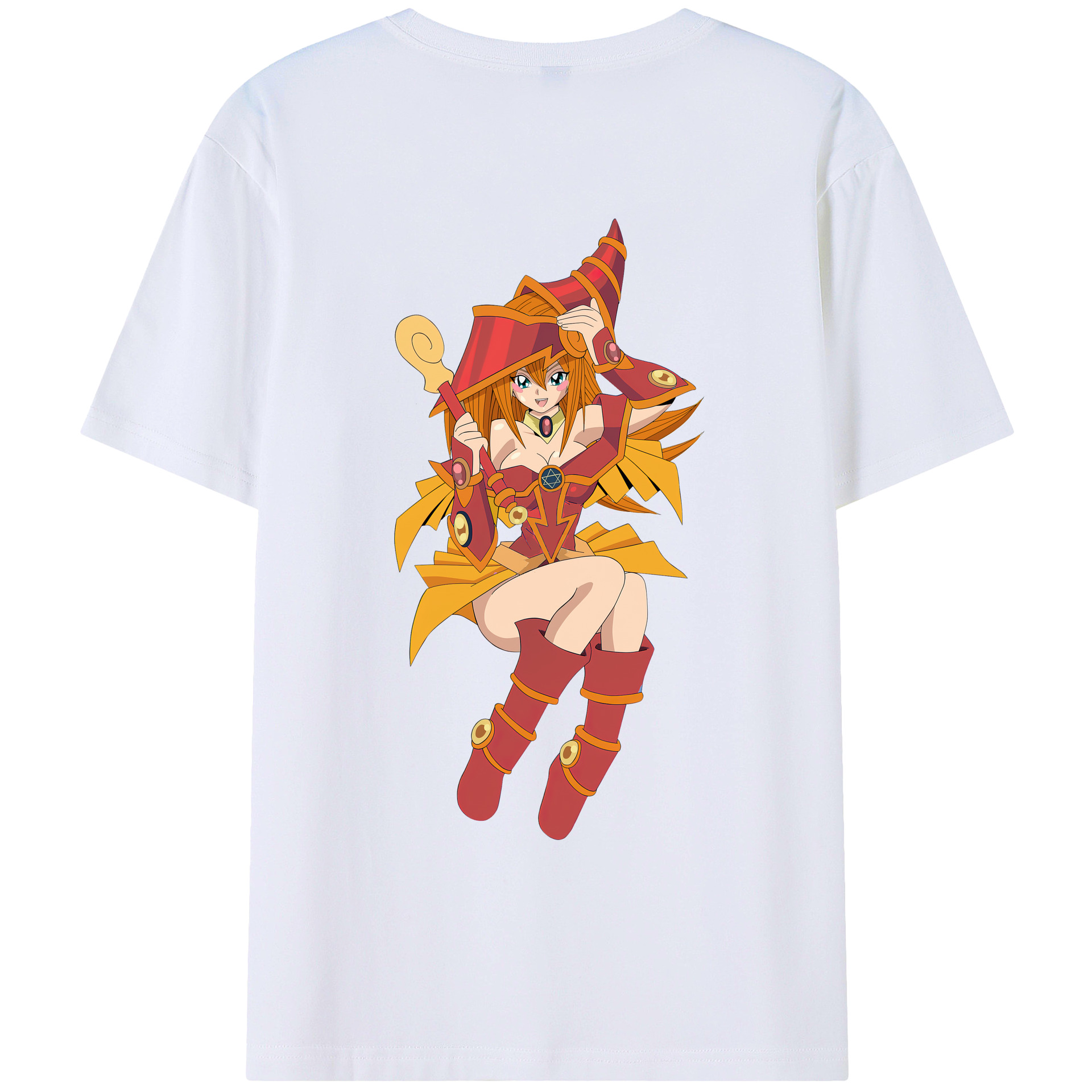 （画像用） 遊☆戯☆王 Yu-Gi-Oh! 綿100％ メンズ半袖Tシャツ（バックプリント） 通気性